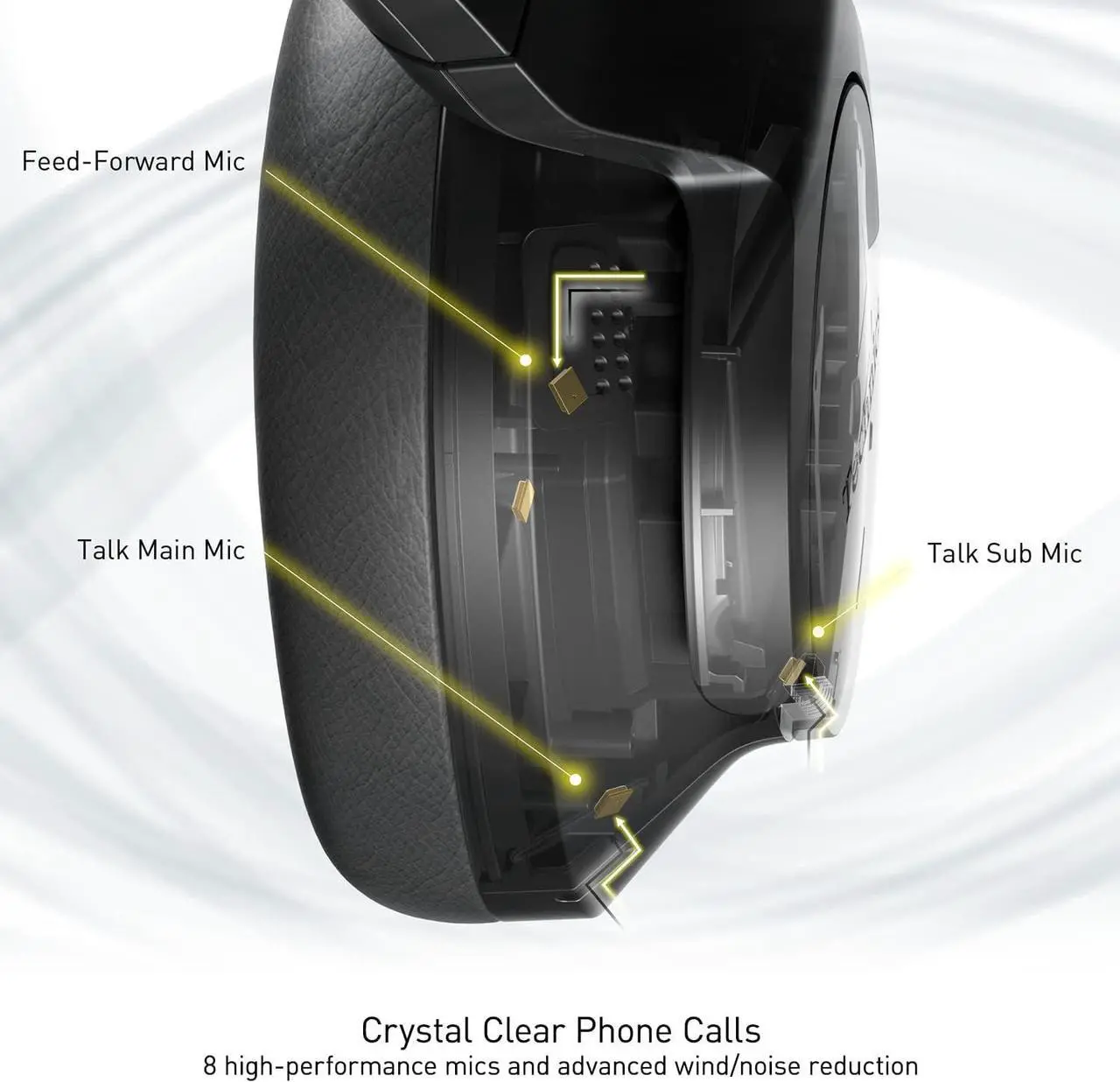 Alt view image 5 of 7 - Technics Wireless Noise Cancelling Headphones, 50 Hours Battery Life, High-Fidelity Bluetooth Headphones with Multi-Point Connectivity, Impressive Call Quality, and Comfort Fit