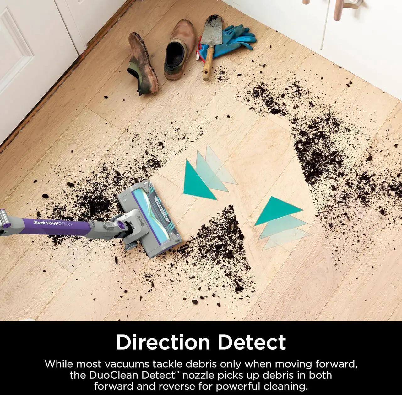 Alt view image 5 of 7 - Shark PowerDetect Cordless Stick Vacuum, Powerful Suction, HEPA Filtration, 70-Minute Runtime, Carpet & Hard Floor, Portable, XL Dust Cup, Stick Vacuum for Pet Hair, Dark Gray