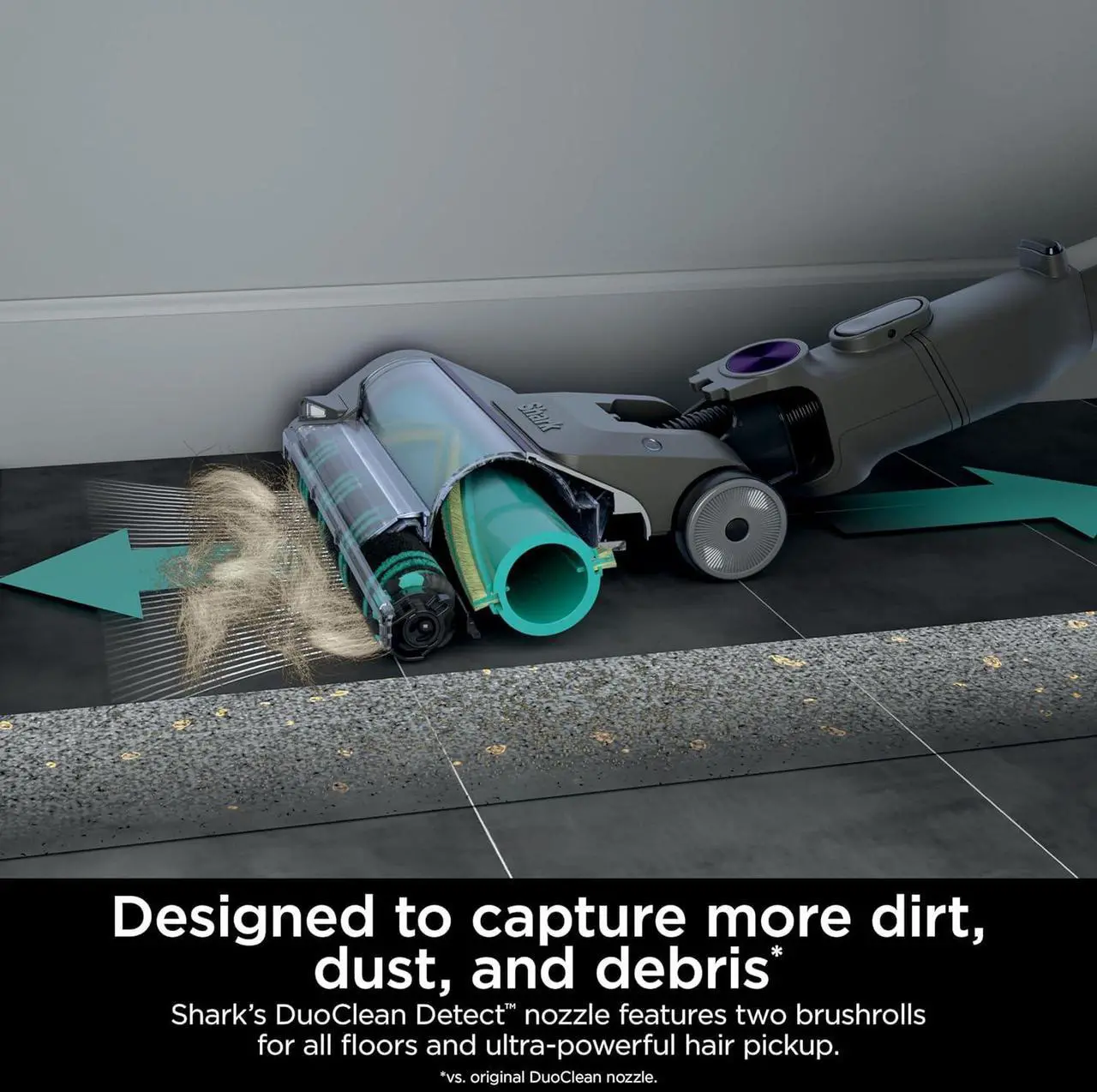 Alt view image 4 of 7 - Shark PowerDetect Cordless Stick Vacuum, Powerful Suction, HEPA Filtration, 70-Minute Runtime, Carpet & Hard Floor, Portable, XL Dust Cup, Stick Vacuum for Pet Hair, Dark Gray