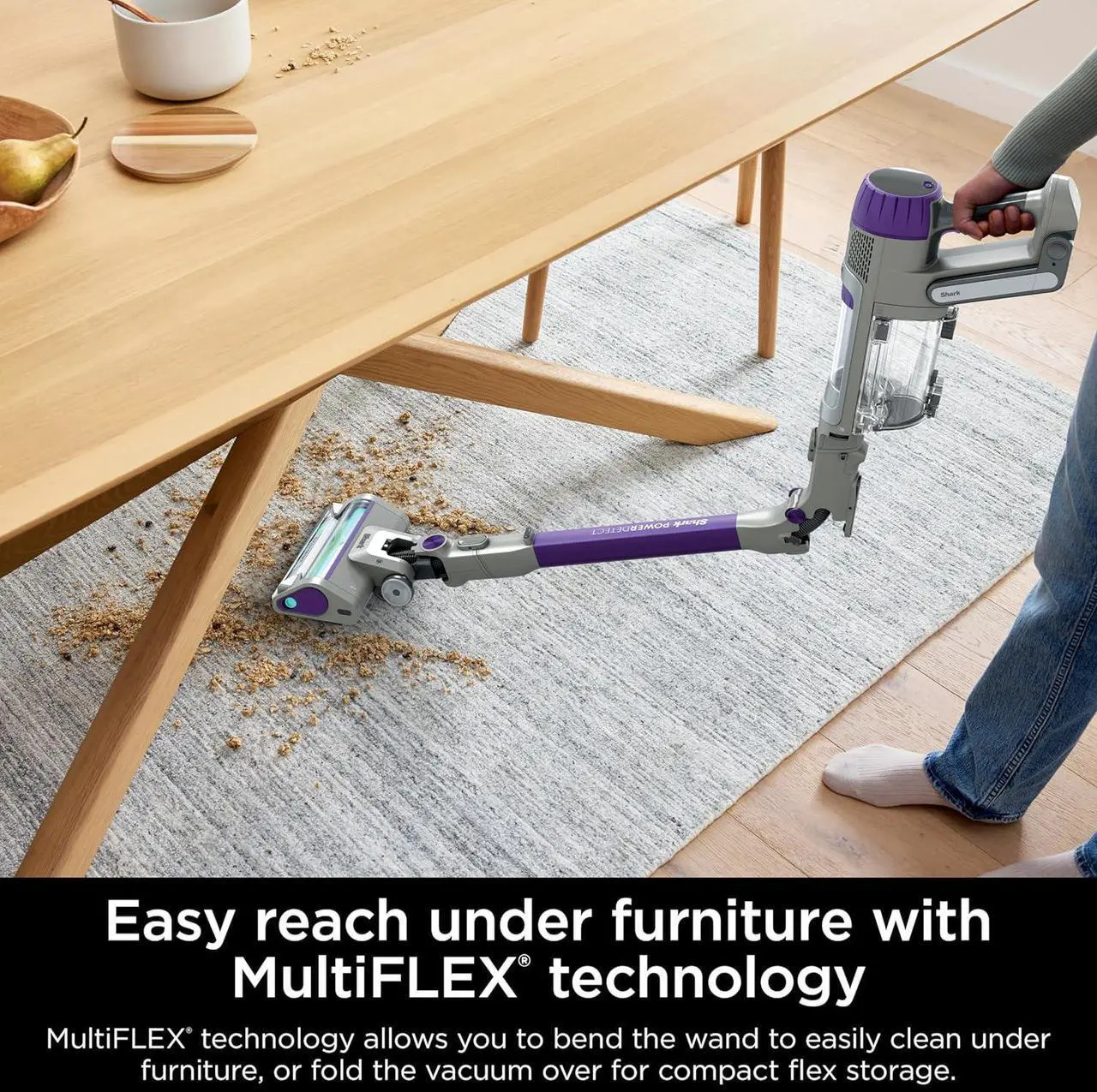 Alt view image 7 of 7 - Shark PowerDetect Cordless Stick Vacuum, Powerful Suction, HEPA Filtration, 70-Minute Runtime, Carpet & Hard Floor, Portable, XL Dust Cup, Stick Vacuum for Pet Hair, Dark Gray