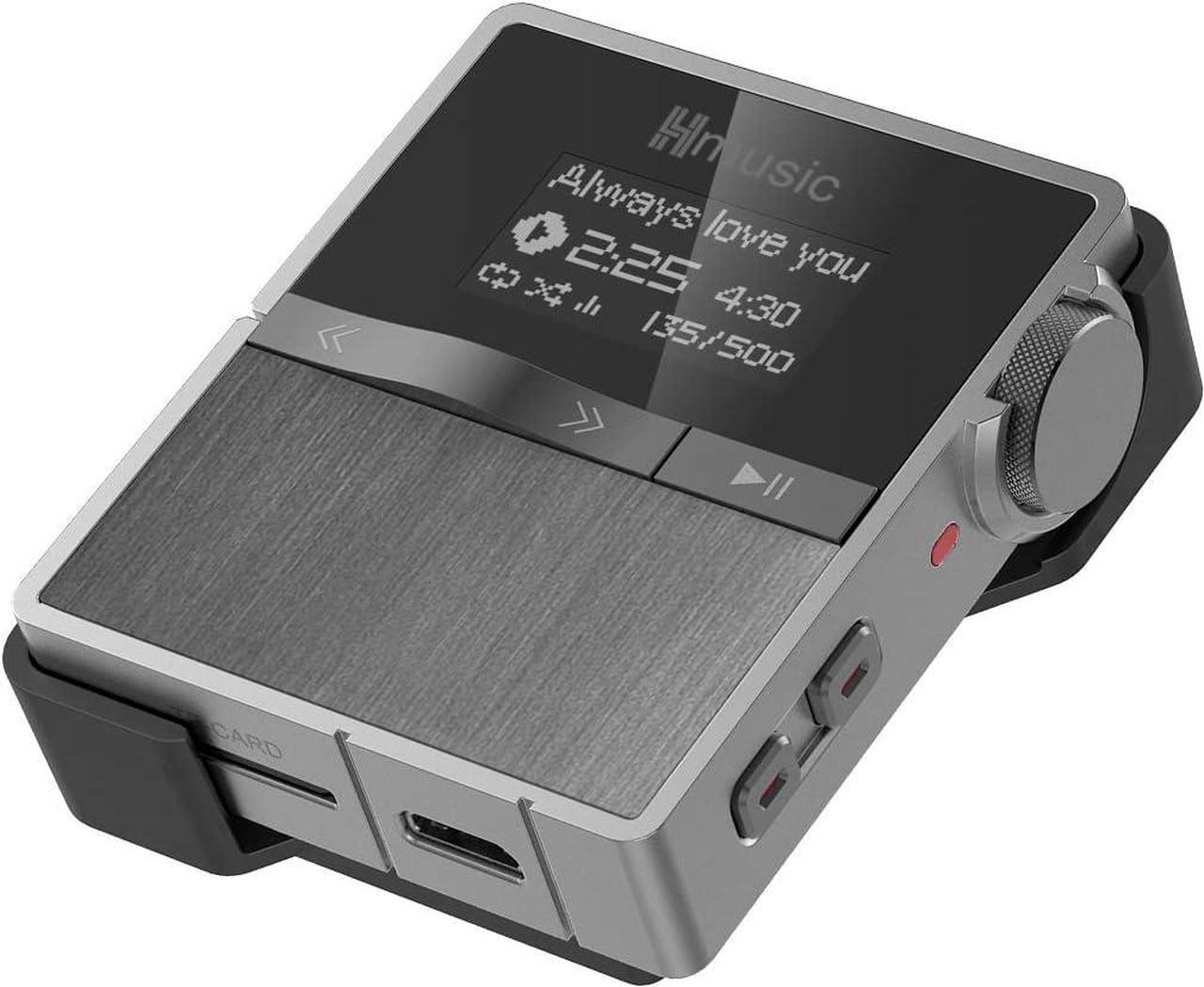 Main image of P68 HiFi MP3 Player with Clip, Lossless DSD High Resolution Music Player Bluetooth, Portable Hi-Res Audio Player with 16GB Memory Card, Support up to 128GB HiFi Music Player for Sport, Running