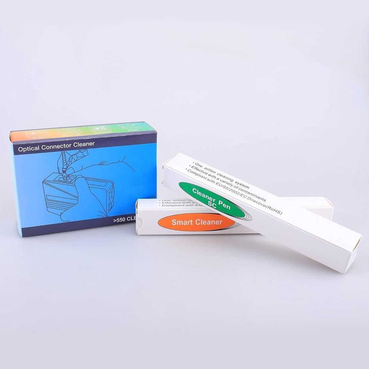 Alt view image 5 of 7 - FTTH Optical Fiber Cable Cleaner Pen Tool Kit 2.5mm LC MU 1.25mm SC FC ST LC Connector Joiner Fiber Optic Cleaning Box Tool 500+ Cleans