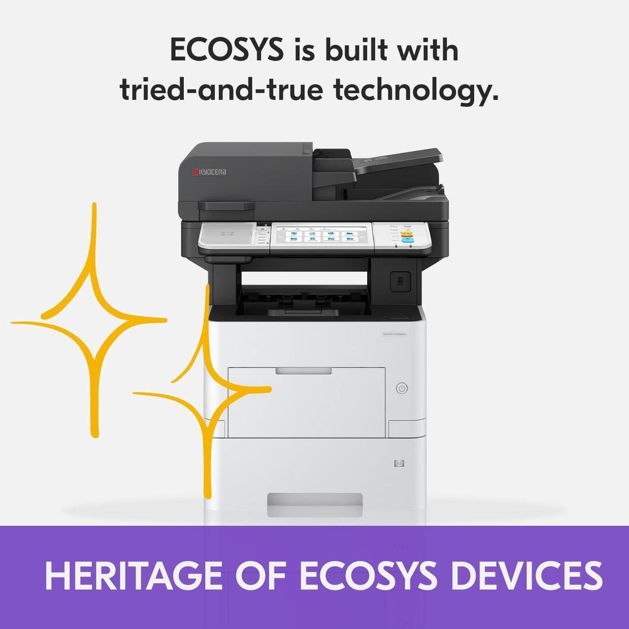 Alt view image 6 of 7 - KYOCERA ECOSYS MA5500ifx All-in-One Monochrome Laser Printer (Print/Copy/Scan/Fax), 57 ppm, Up to Fine 1200 dpi, Gigabit Ethernet HyPAS Capable, 7 inch Touchscreen Panel, 512 MB
