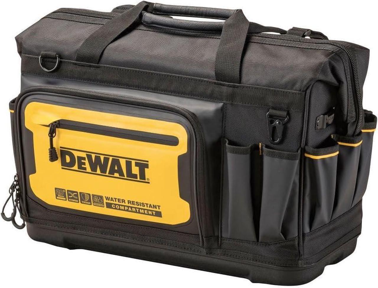 Main image of DEWALT Tool Bag, Water Resistant, Hard Bottom, 20-inch, Professional Tool Tote with Organization