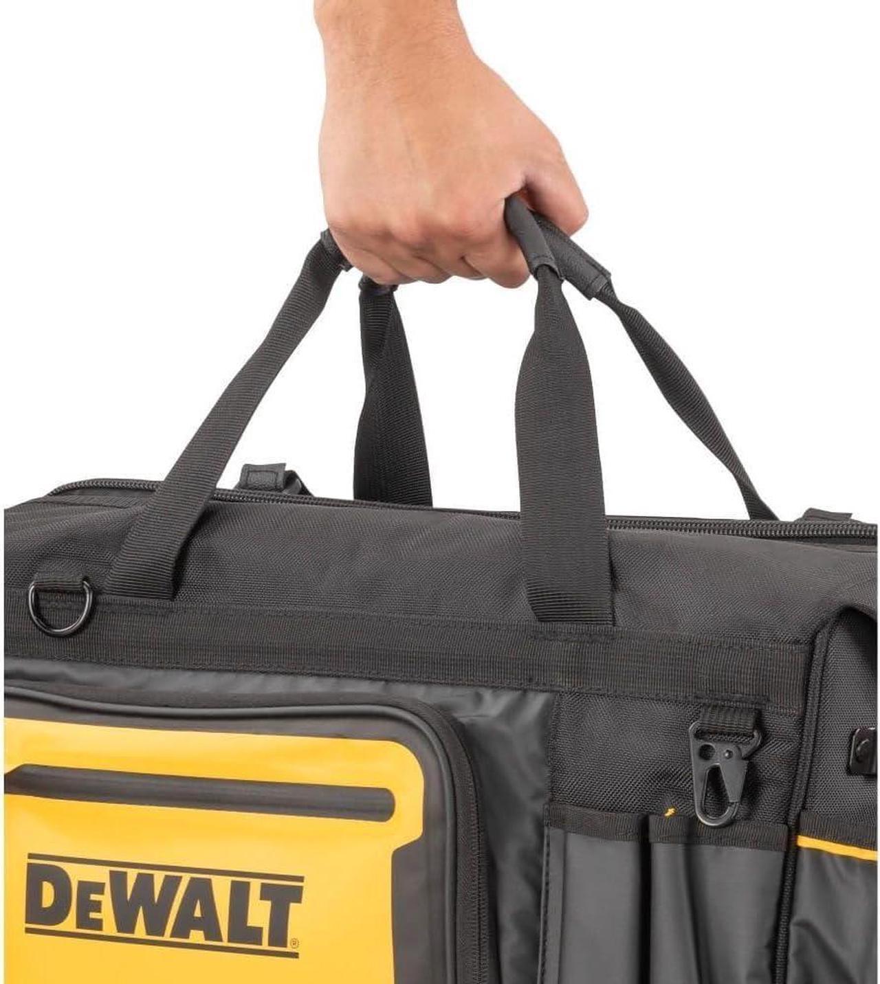 Alt view image 5 of 5 - DEWALT Tool Bag, Water Resistant, Hard Bottom, 20-inch, Professional Tool Tote with Organization