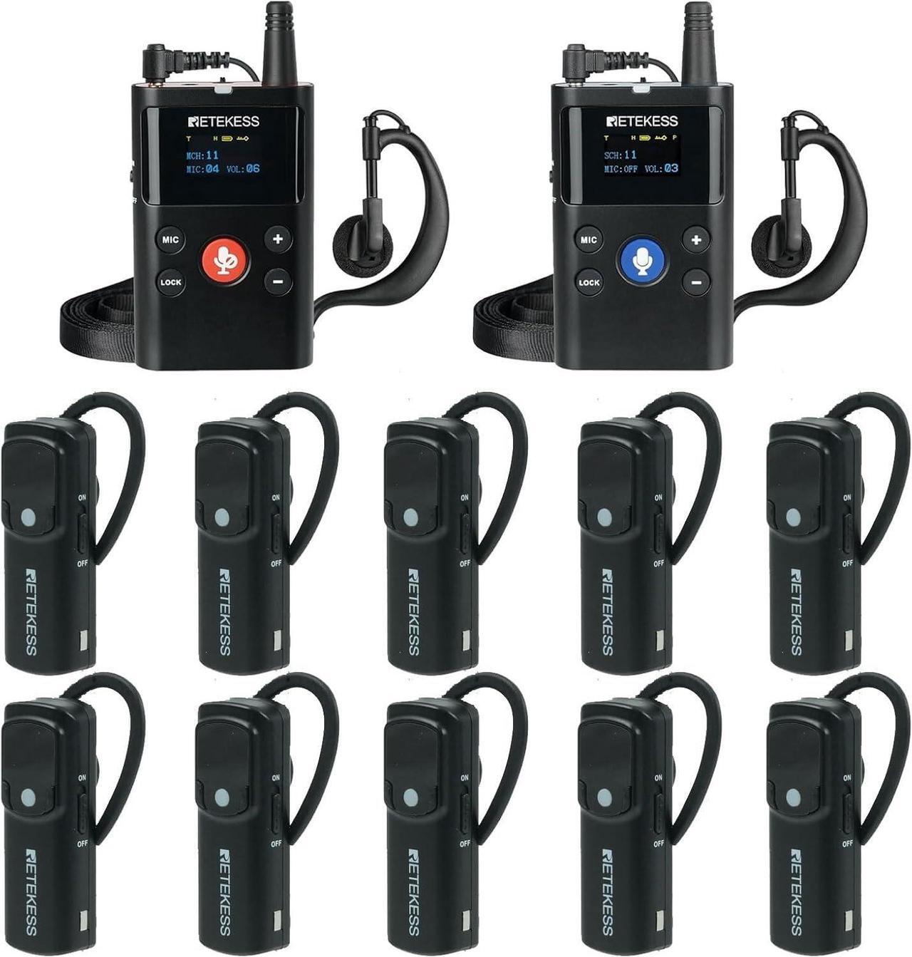 Main image of Two-Way Wireless Tour Guide System,Two-Way Communication Device, 280m, Noise Reduction,Factory Tour Guide Headset with Two-Way Microphone