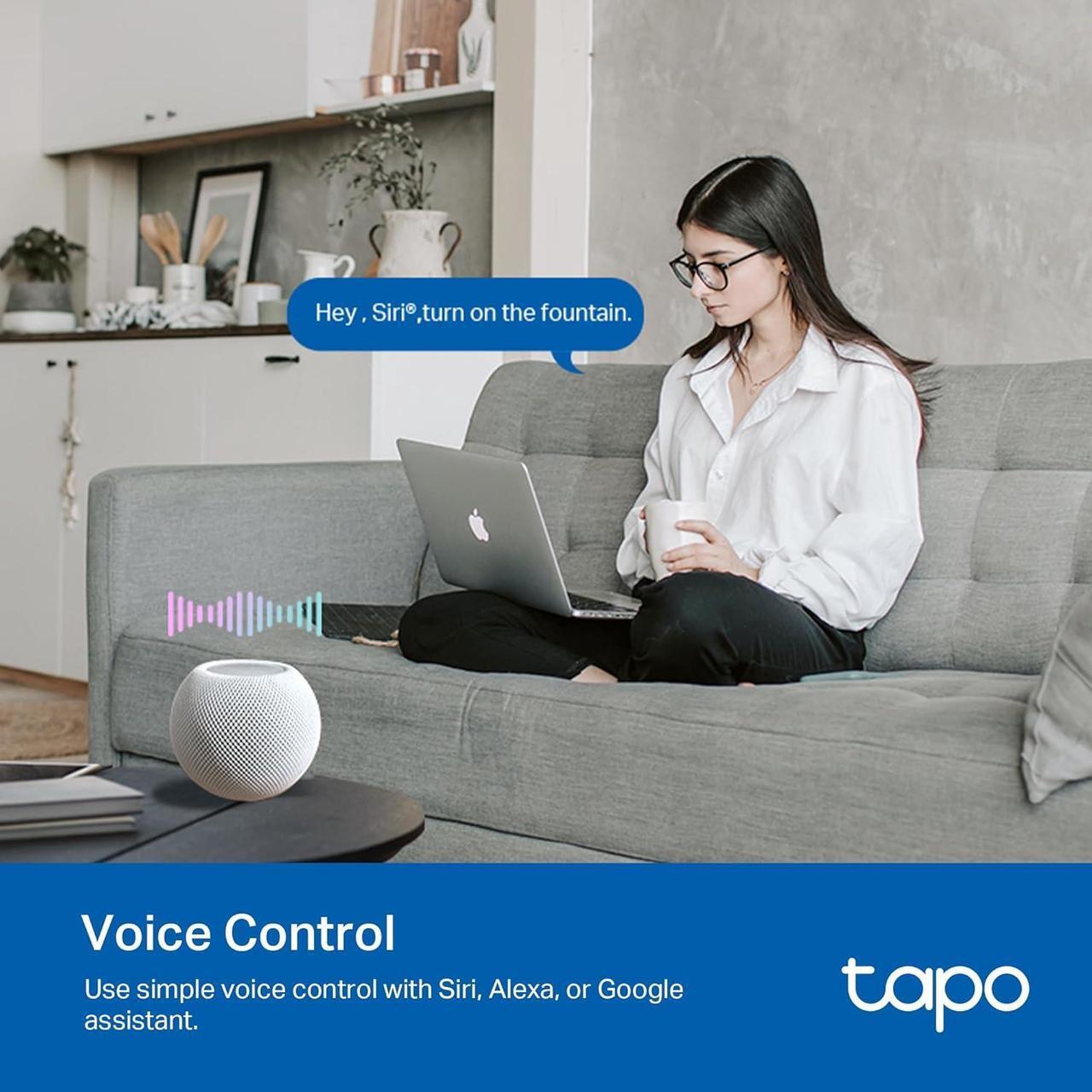 Alt view image 7 of 7 - TP-Link Tapo Matter Outdoor Smart Plug, 2 Individual outlets, IP65 Weather Resistance, Works with Apple Home, Alexa, Google Home, Long Wi-Fi Range, 2.4G Wi-Fi Only, ETL Certified