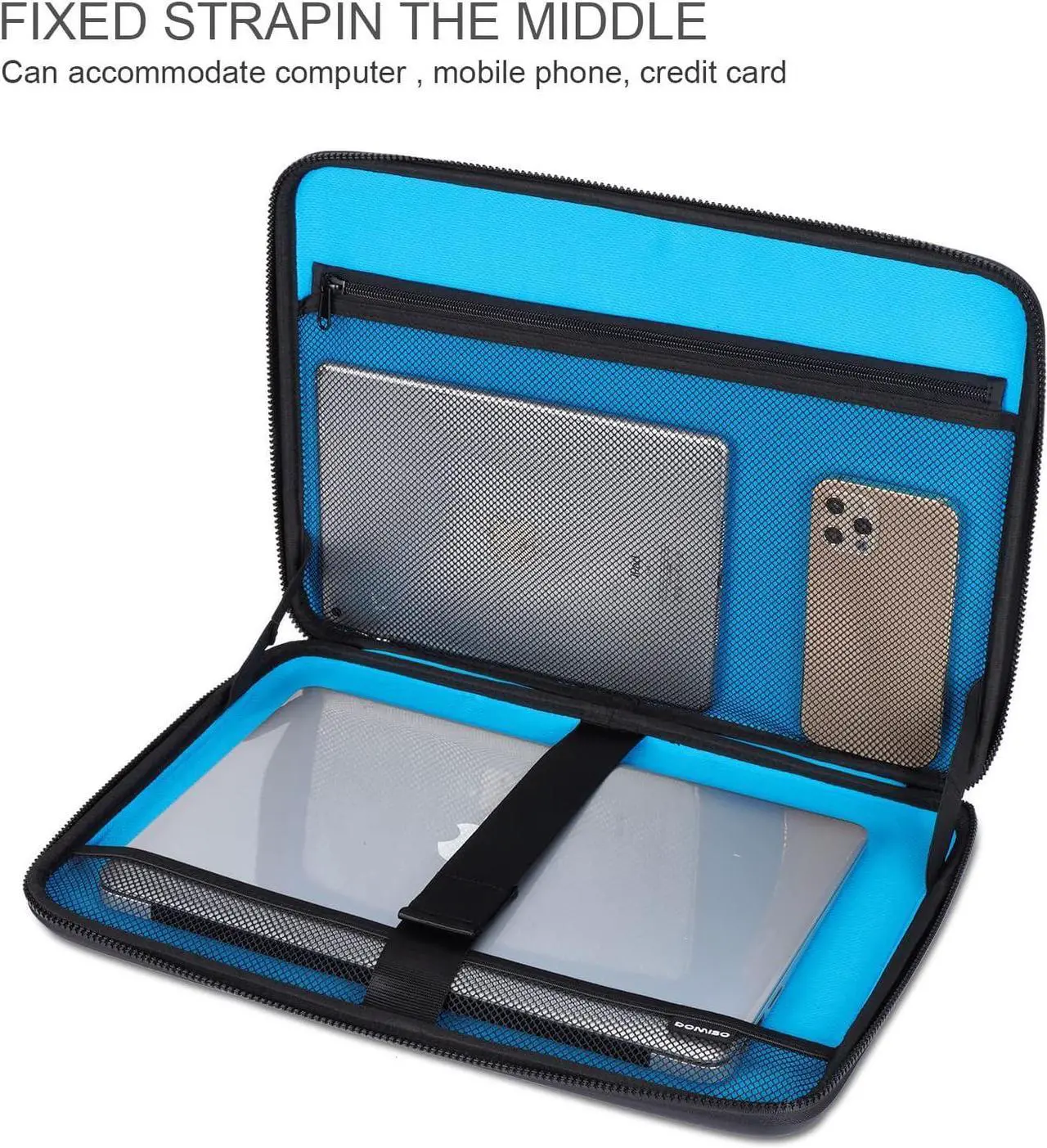 Alt view image 4 of 7 - 17-Inch Laptop Hard Shell - ABS Equipment Case: Protective, Waterproof, Lightweight Computer Carrying Case for Travel, Gaming, and More - Adaptable for Various Needs - Black