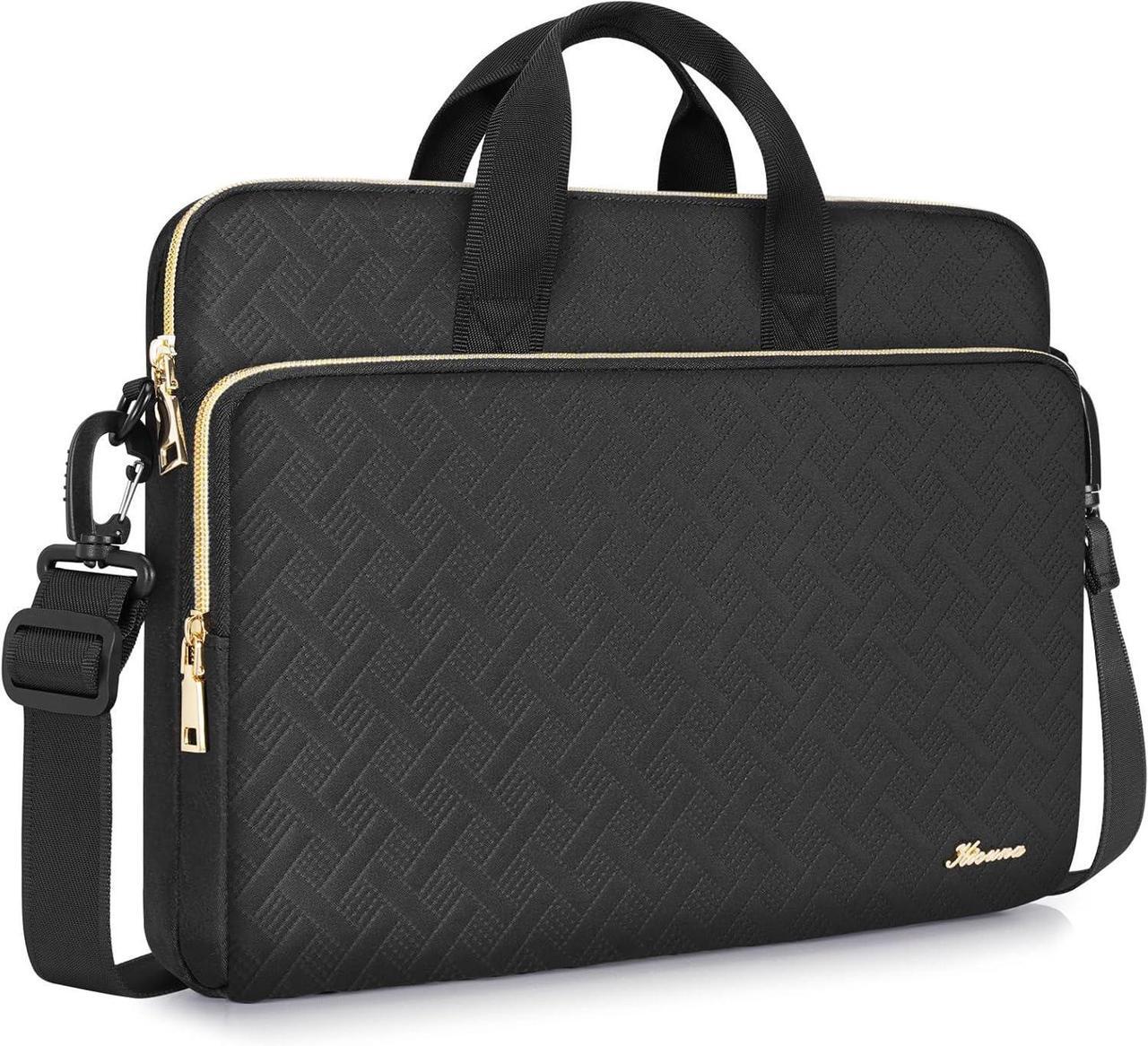 Main image of Laptop Sleeve Case 17 Inch Computer Shoulder Bag for for LG gram 17/17.3" MSI 17/Dell G7/17 Lenovo IdeaPad 3i Gen7/17.3" HP ProBook 470/Lenovo Ideapad 700,Black