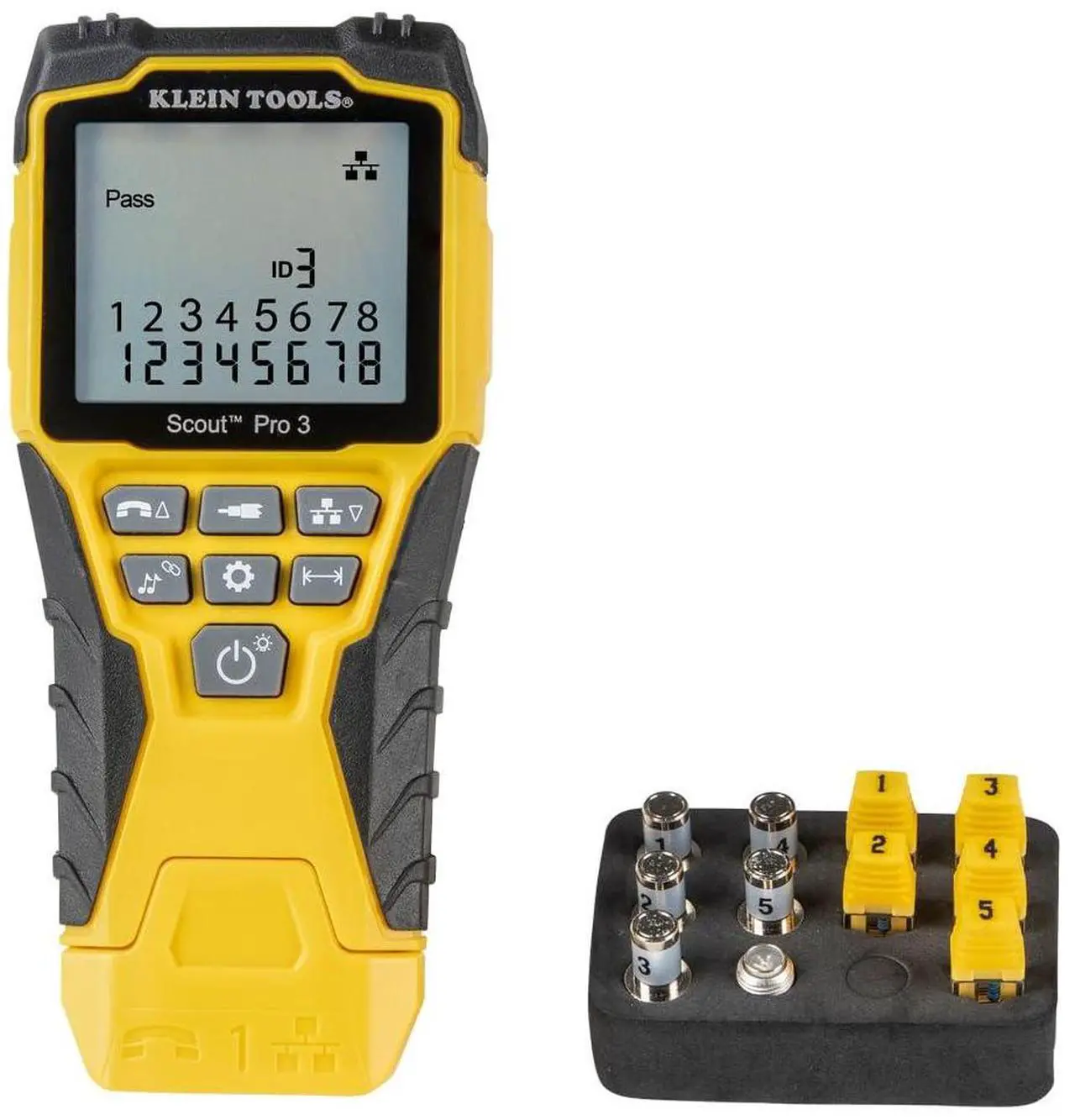 Alt view image 6 of 6 - KLEIN TOOLS VDV501-851 Cable Tester Kit with Scout Pro 3 for Ethernet / Data, Coax / Video and Phone Cables, 5 Locator Remotes