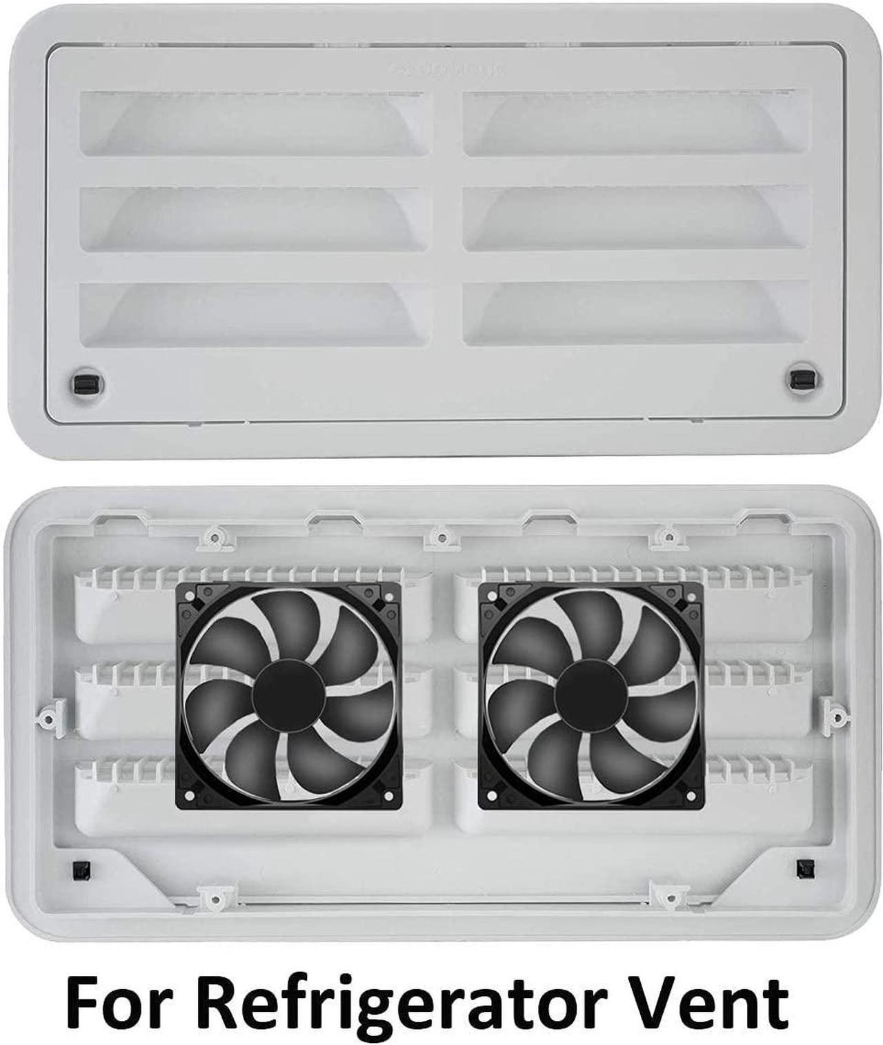 Alt view image 6 of 5 - 12V Moisture-Proof Fan 120mm 2-Pack High Speed 12 Volt 2 Wire 3 Pin Exhaust Cooling Fan 3000RPM