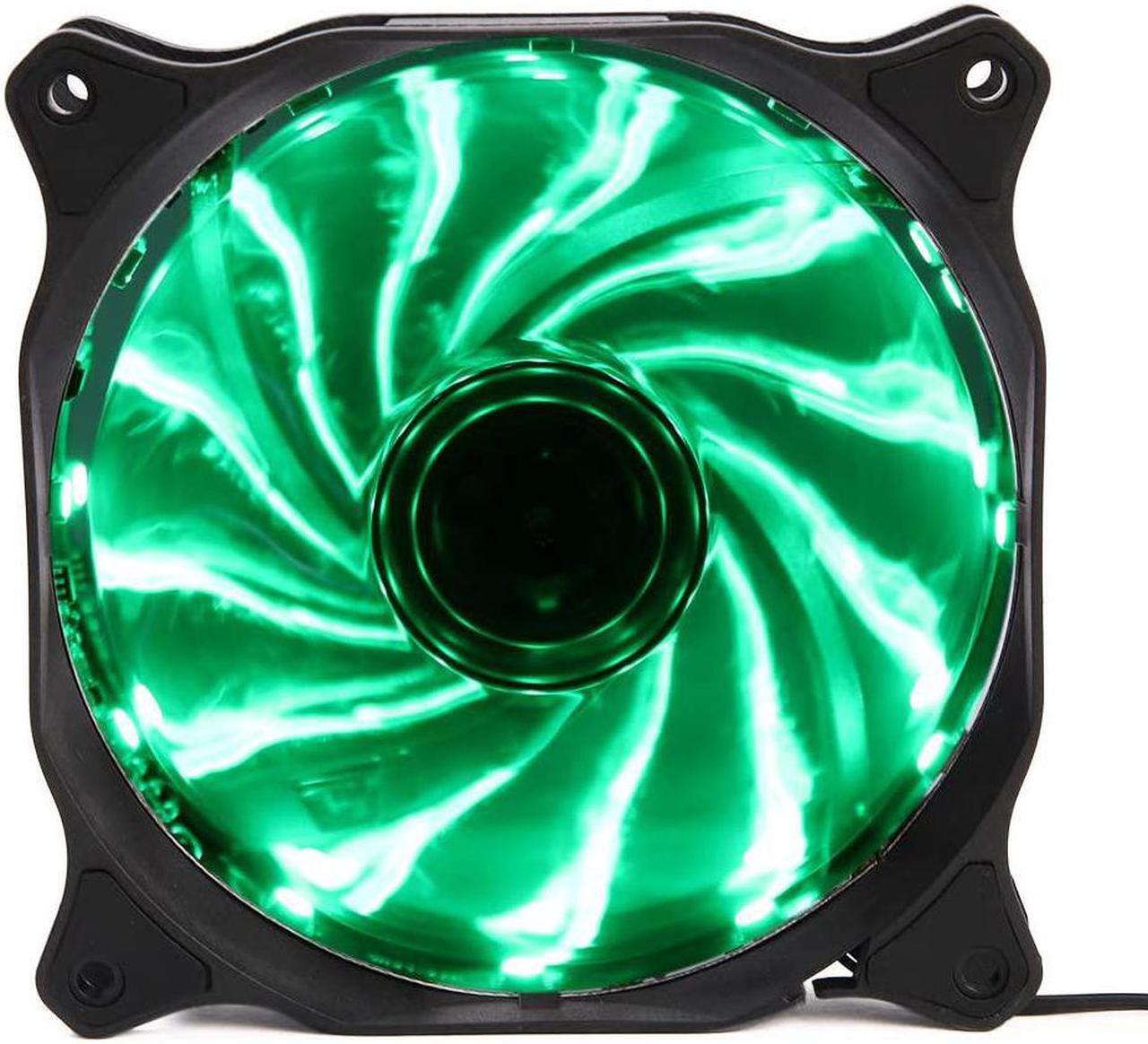 Alt view image 4 of 7 - 120mm RGB Computer PC Case Fan Quiet Auto Changing 12V 120mm LED RGB Gaming PC Computer CPU Case Fan for for DIY Mining Rig Frame Project 3-Pack