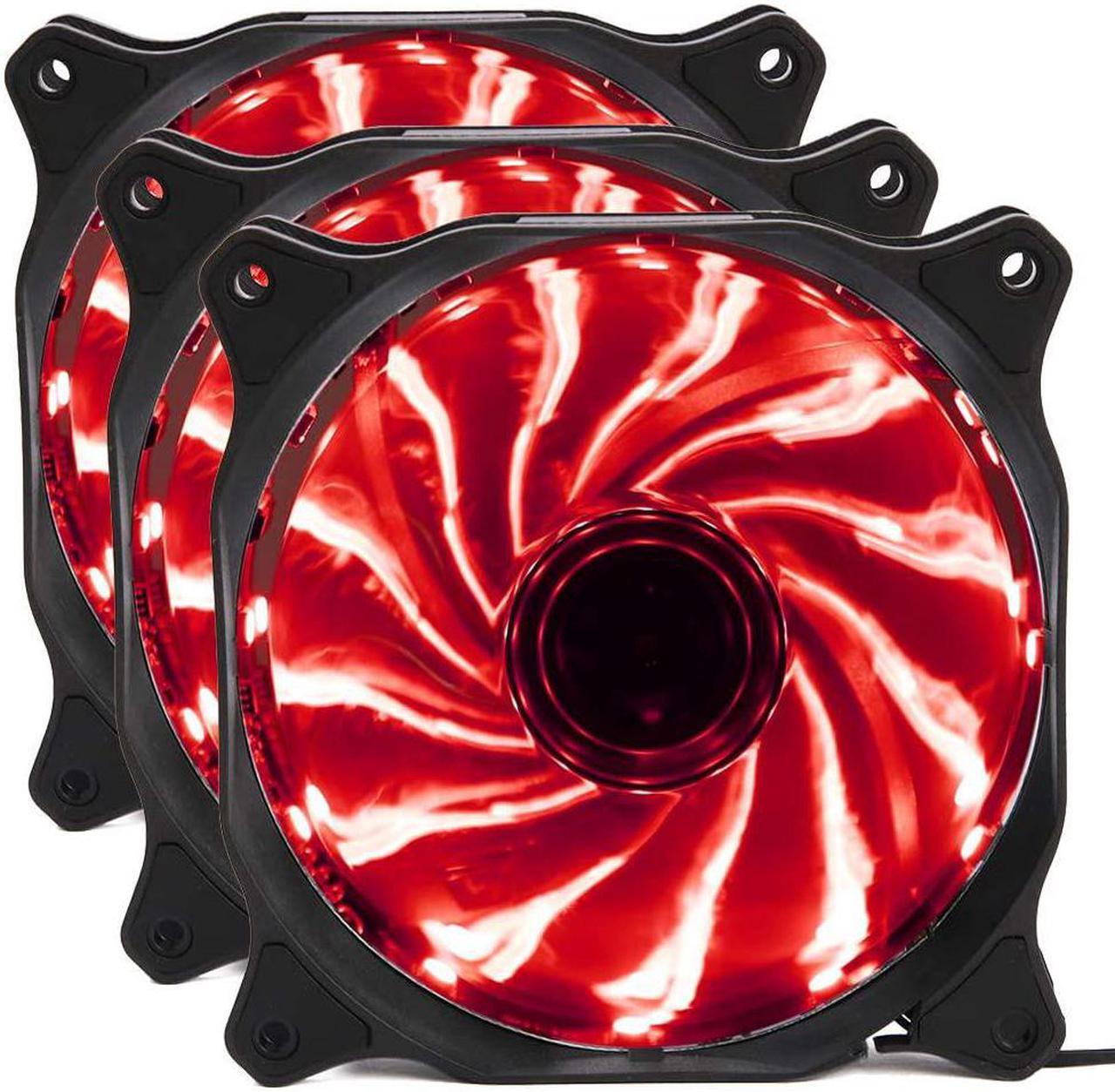 Main image of 120mm RGB Computer PC Case Fan Quiet Auto Changing 12V 120mm LED RGB Gaming PC Computer CPU Case Fan for for DIY Mining Rig Frame Project 3-Pack