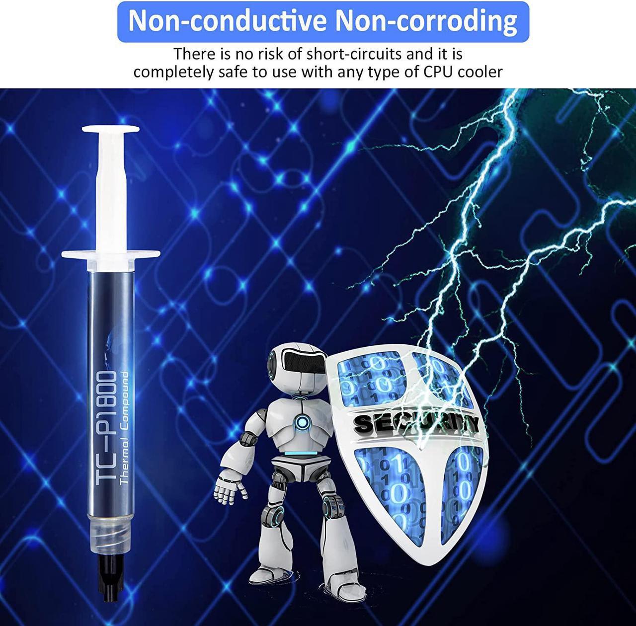 Alt view image 5 of 7 - PANO-MOUNTS 3g Thermal Paste (18W/m·K) - High-Performance CPU/GPU Thermal Grease Compound for PC, Laptop, PS5, Graphics Cards - Heat Sink Compound & Thermal Paste for Processors