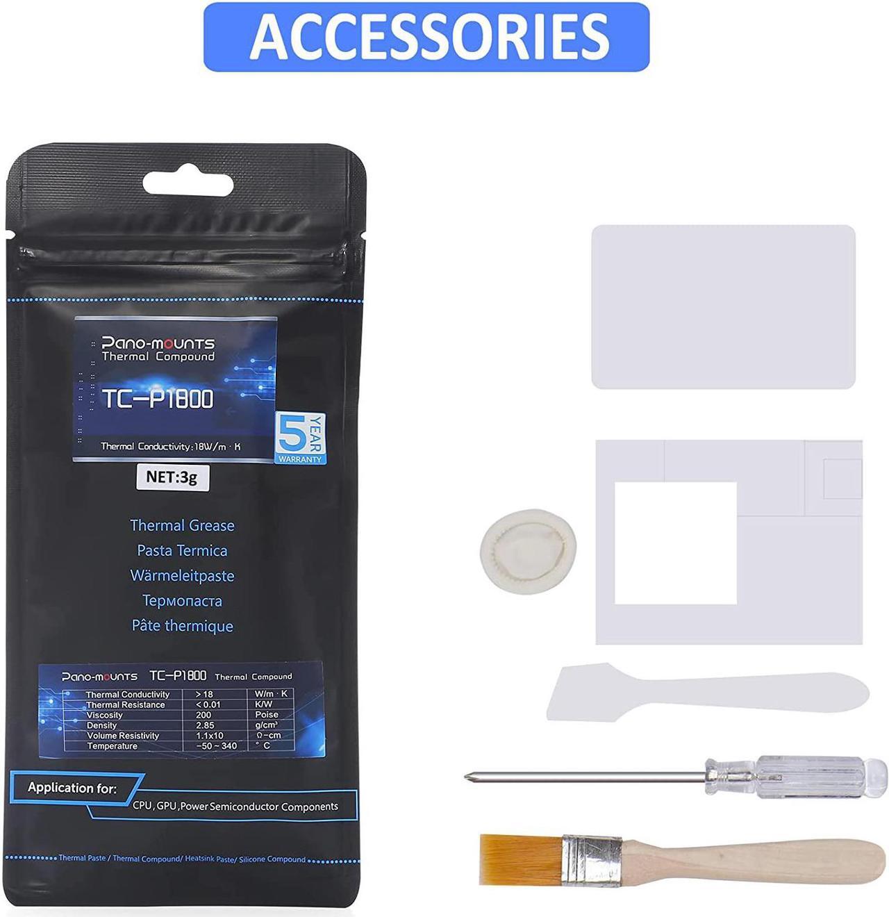 Alt view image 8 of 7 - PANO-MOUNTS 3g Thermal Paste (18W/m·K) - High-Performance CPU/GPU Thermal Grease Compound for PC, Laptop, PS5, Graphics Cards - Heat Sink Compound & Thermal Paste for Processors
