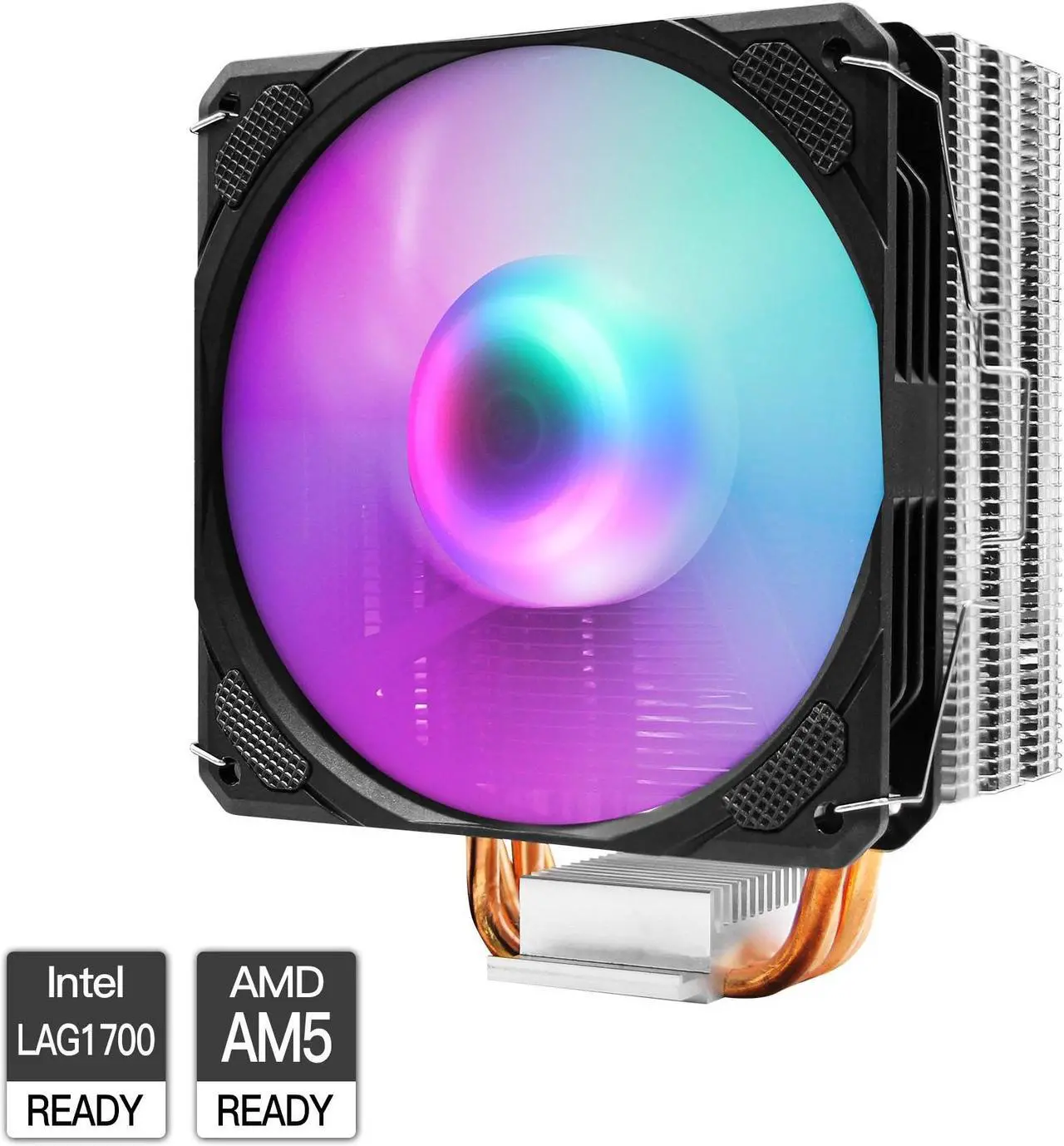 Main image of PANO-MOUNTS ARGB CPU Cooler Stock Air Cooling Fan with 120mm ARGB 4Pin PC PWM Fans 4 Heat Pipes TDP 210W for Intel LGA 1700 LGA 1200 LGA 1155 LGA AMD 1151 AM5/AM4