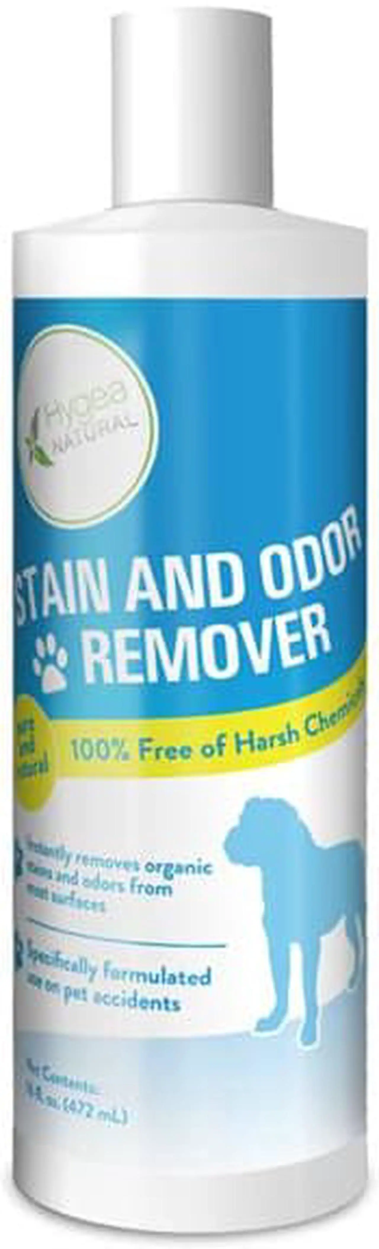 Main image of Hygea Natural Stain and Odor Eliminator, Pet Odor and Stain Remover for Urine & Vomit, Spot Carpet Cleaner for Small Animal, 16 Oz