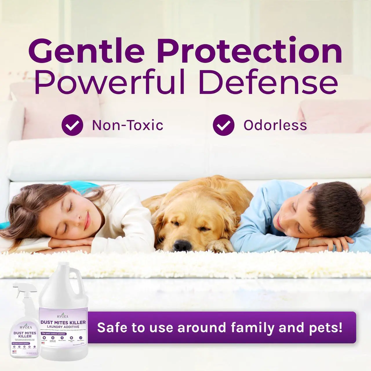 Alt view image 6 of 7 - Dust Mite Spray - Kills Dust Mites, Carpet Mites, Rodent Mites, Bird & Scabies Mites - Pet & Child Friendly - Eco-Friendly - 24oz (unscented)