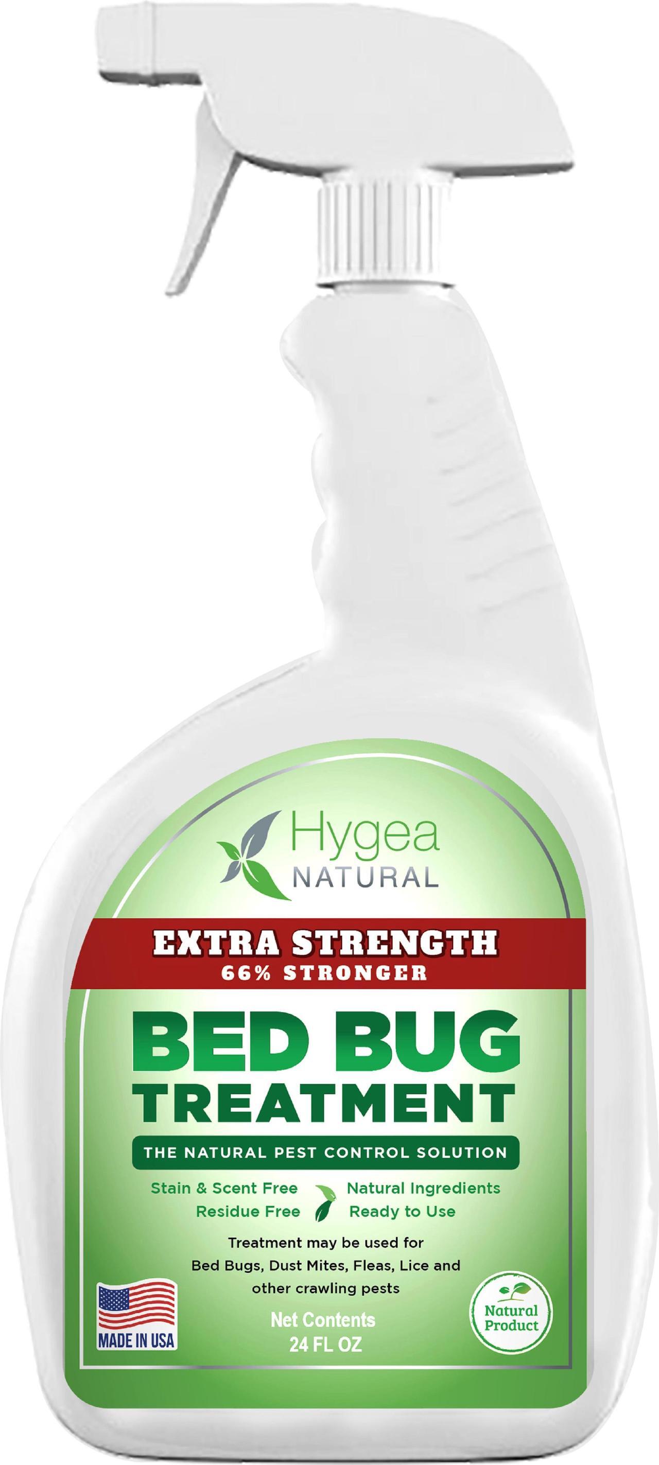 Main image of Bed Bug & Mite Extra Strength 24oz Spray by Hygea Natural  New Formula 66% Stronger- Stain & Scent Free Treatment  Natural Formula - Child & Pet Safe- Natural Bed Bug Spray, dust Mites, lice