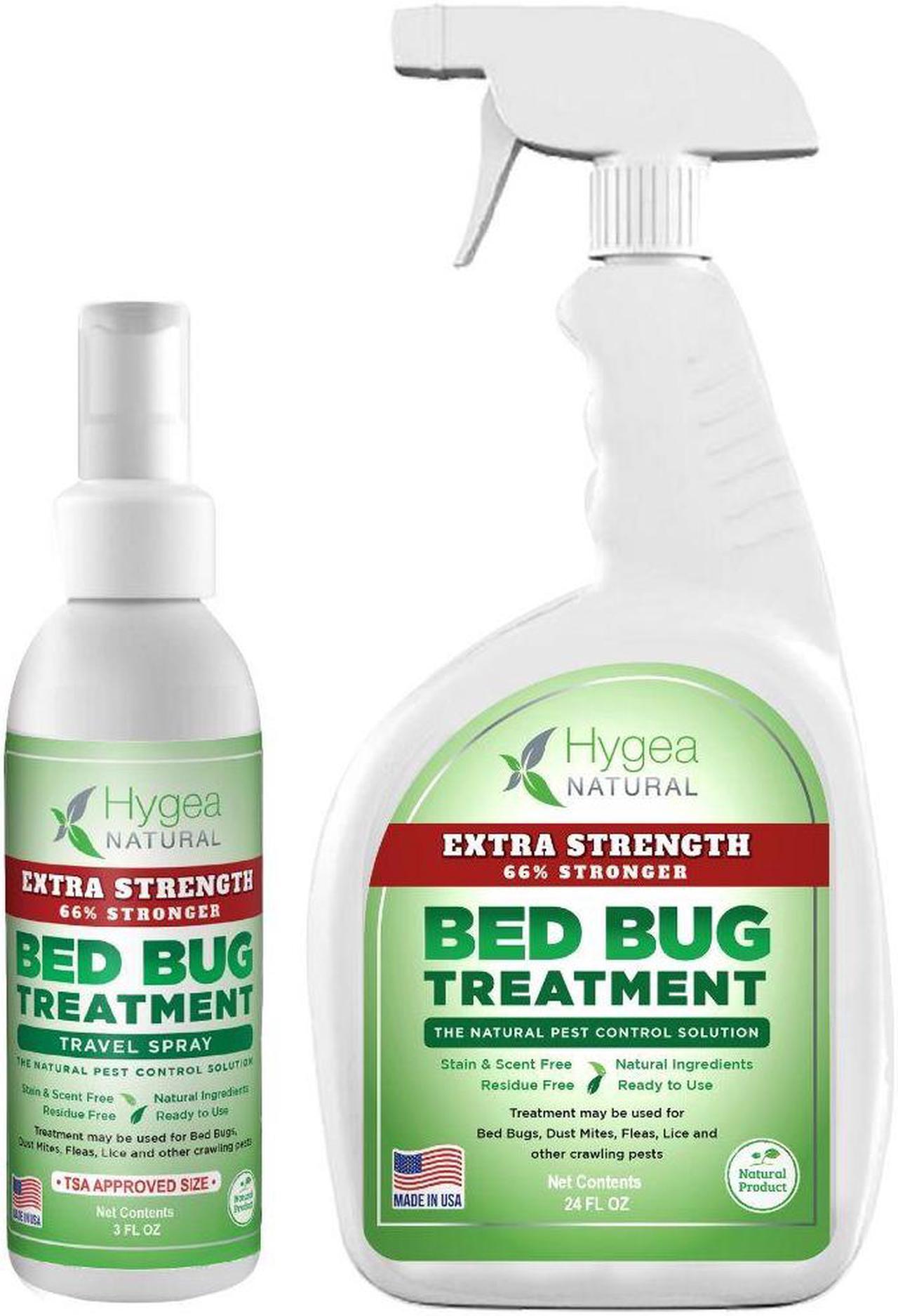 Main image of Hygea Natural Extra Strength Lice and Bed Bug DIY Kit- Non-Toxic, Odorless, Safe for children and pets, All water safe surfaces - Includes Bed Bug Spray and Bed Bug Travel Spray TSA approved size