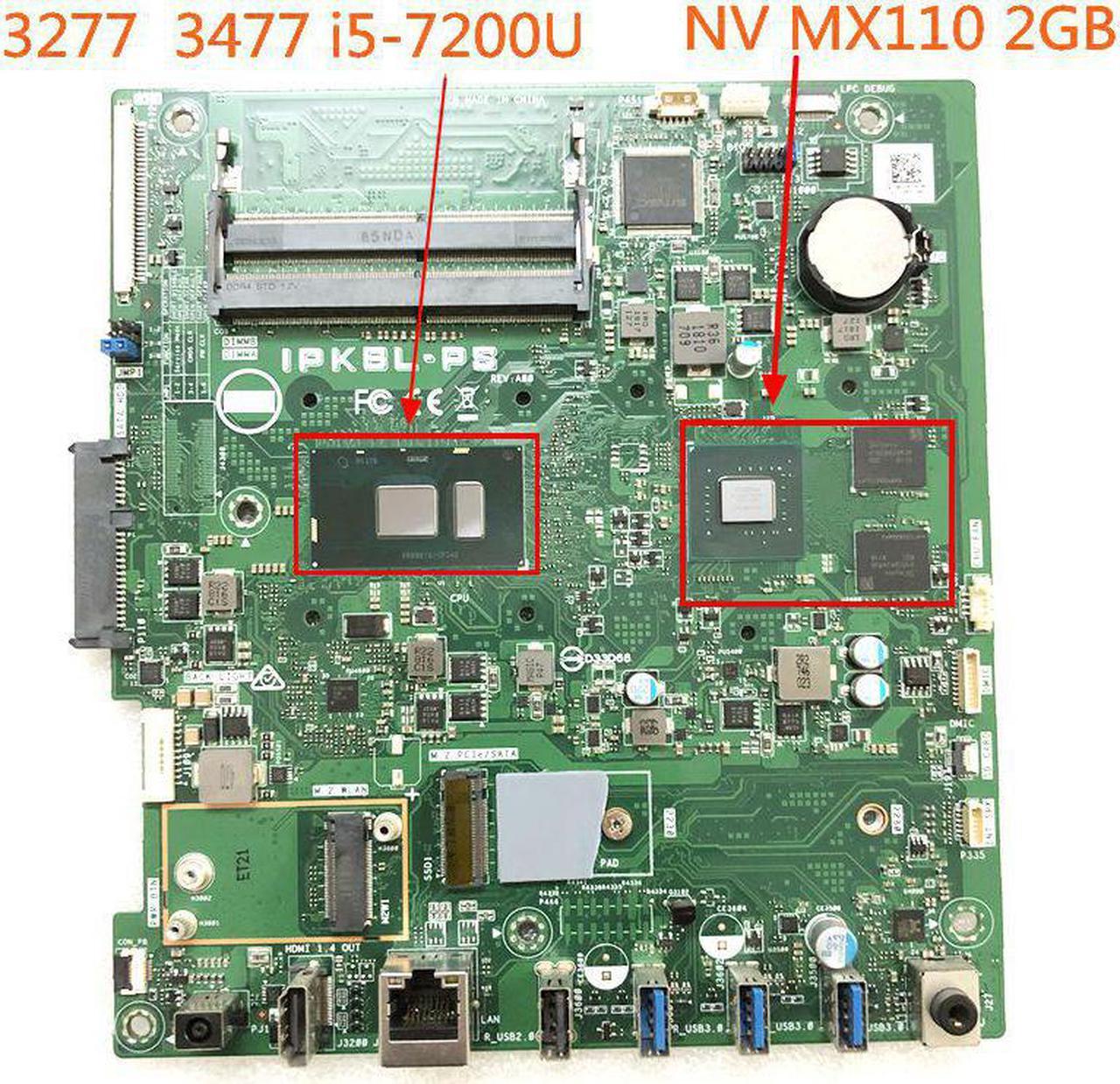 CN-09C4TN For DELL Inspiron 3477 3477-R1528W AIO Motherboard IPKBL-PS Motherboard100%tested fully work