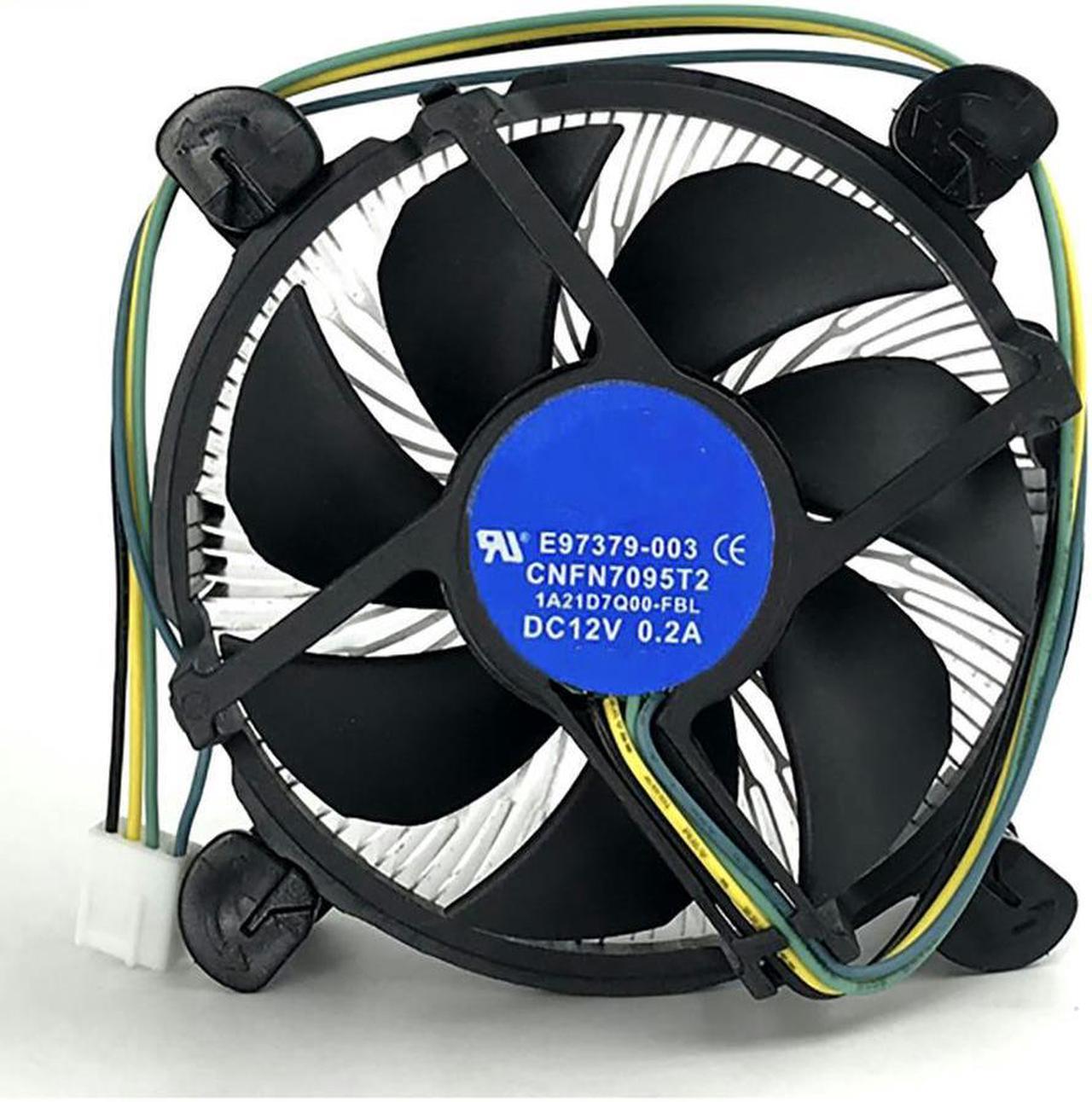 FOR CPU Cooler with 90mm CPU Fan Alunum Heatsink for E97379-001 i3/i5/i7 Socket A1150/1155/1156 4Pin E97379-003