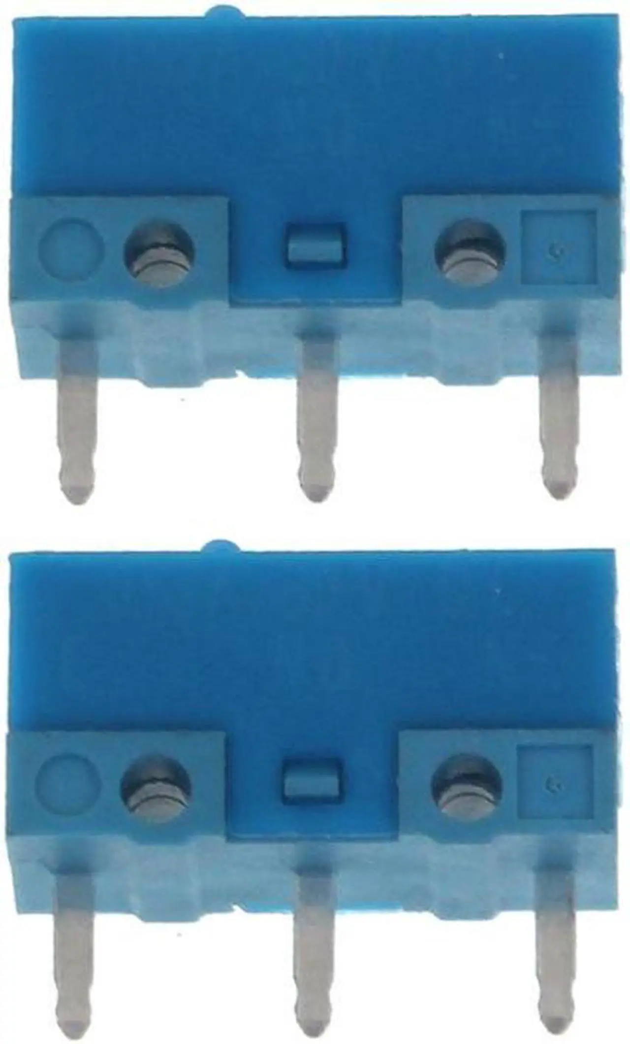 Main image of 2Pcs HUANO-Blue Dot Blue Shell 0.74N Mouse Micro Switch Gold Alloy Contacts 50 Millions Lifetime