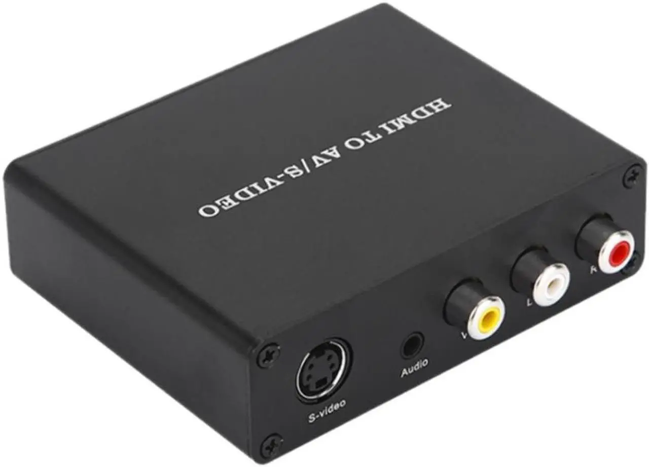 Main image of 1080P HDMI to AV/S-Video Adapter RCA TV HD Converter Support TV TV Box Laptop(EU Plug)