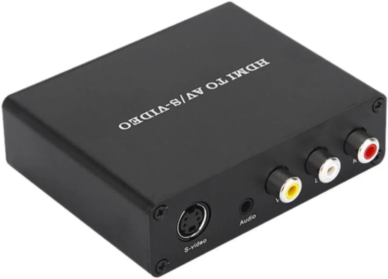 Alt view image 2 of 2 - 1080P HDMI to AV/S-Video Adapter RCA TV HD Converter Support TV TV Box Laptop(EU Plug)