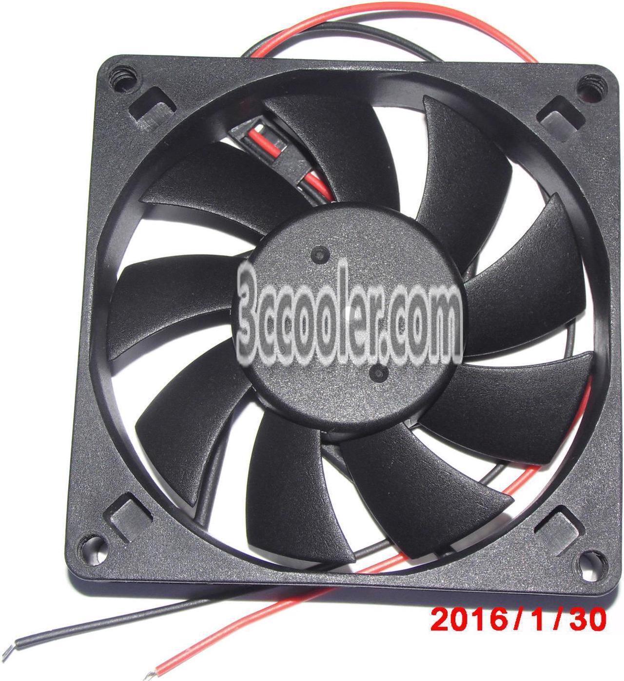 Alt view image 2 of 2 - ADDA 80x15mm AD0812HB-D91 12V 0.3A 2 Wires Case Fan 8CM Cpu cooler