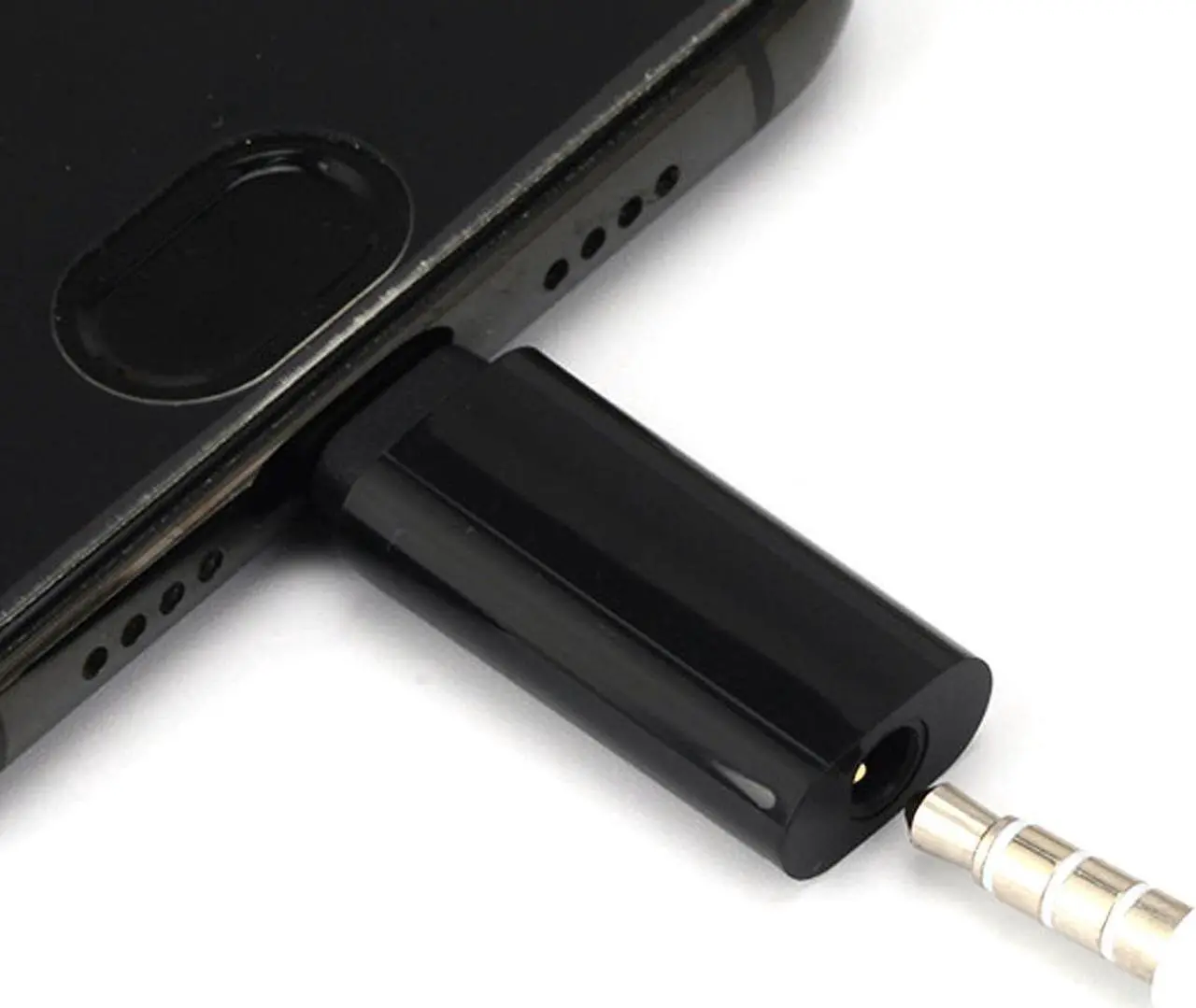 Alt view image 4 of 4 - Type-C USB-C 3.1 Audio AUX Earphone Adapter 3.5mm Male to Female for Xiaomi 6 Mi6 Letv 2 Pro 2 Max2 Black