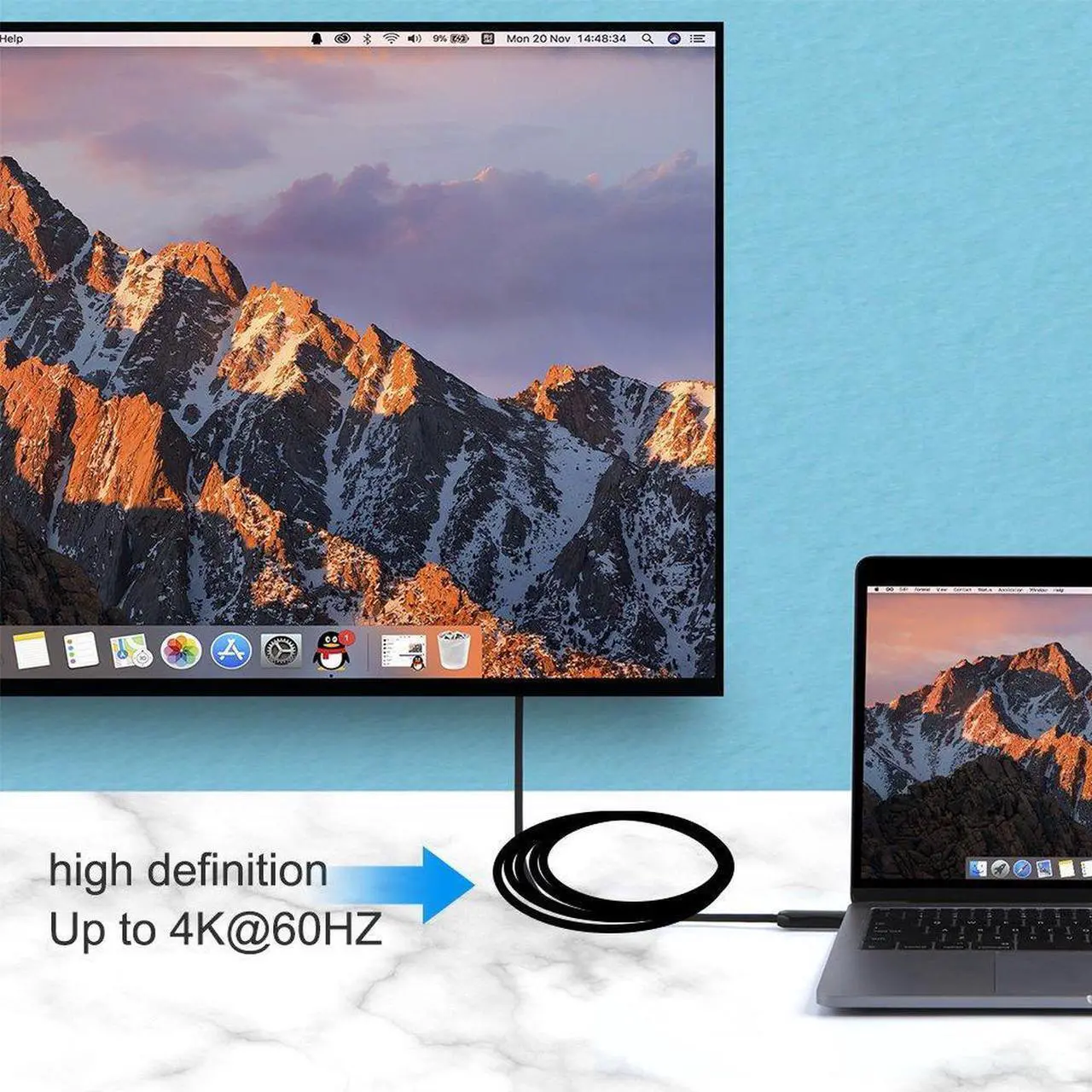 Alt view image 4 of 7 - Fiber HDMI Cable 4K HDR 60Hz, Fiber Optic HDMI 2.0b Cable, Support 18Gbps ARC,Dolby Vision, 3D,HDCP2.2,4:4:4 Switch and Projector, Roku, Slim and Flexible HDMI Fiber Optic Cable-(1M,3.3ft)