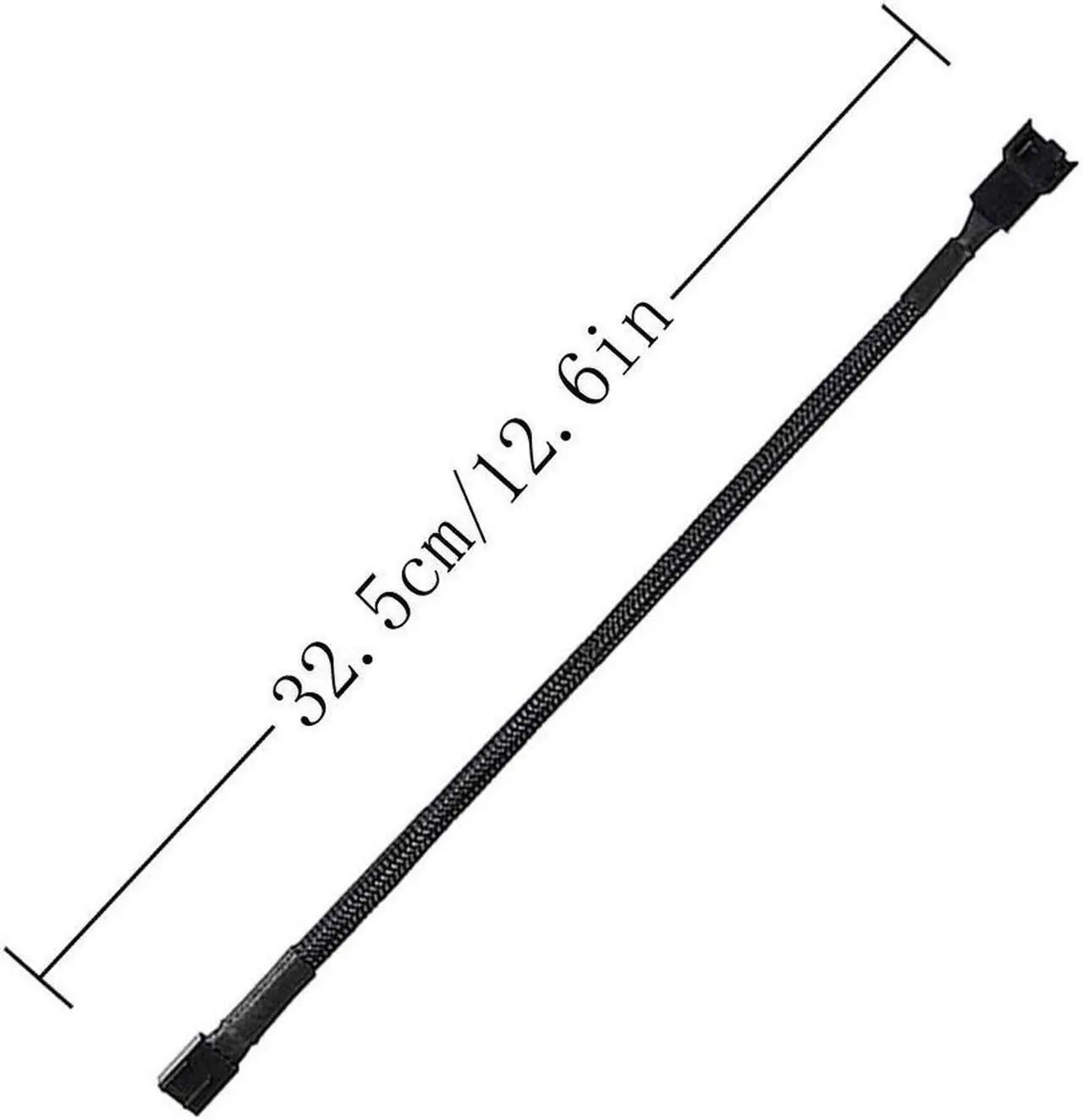 Alt view image 2 of 4 - 5Pack 4-Pin Case Male to Female PWM Fan Splitter Cable 12.6inch Sleeved Braided Adapter Computer PC Fan Power Extension Cable Converter for Computer ATX Case Compatible 3-Pin/4-Pin Cooling Fan Cable