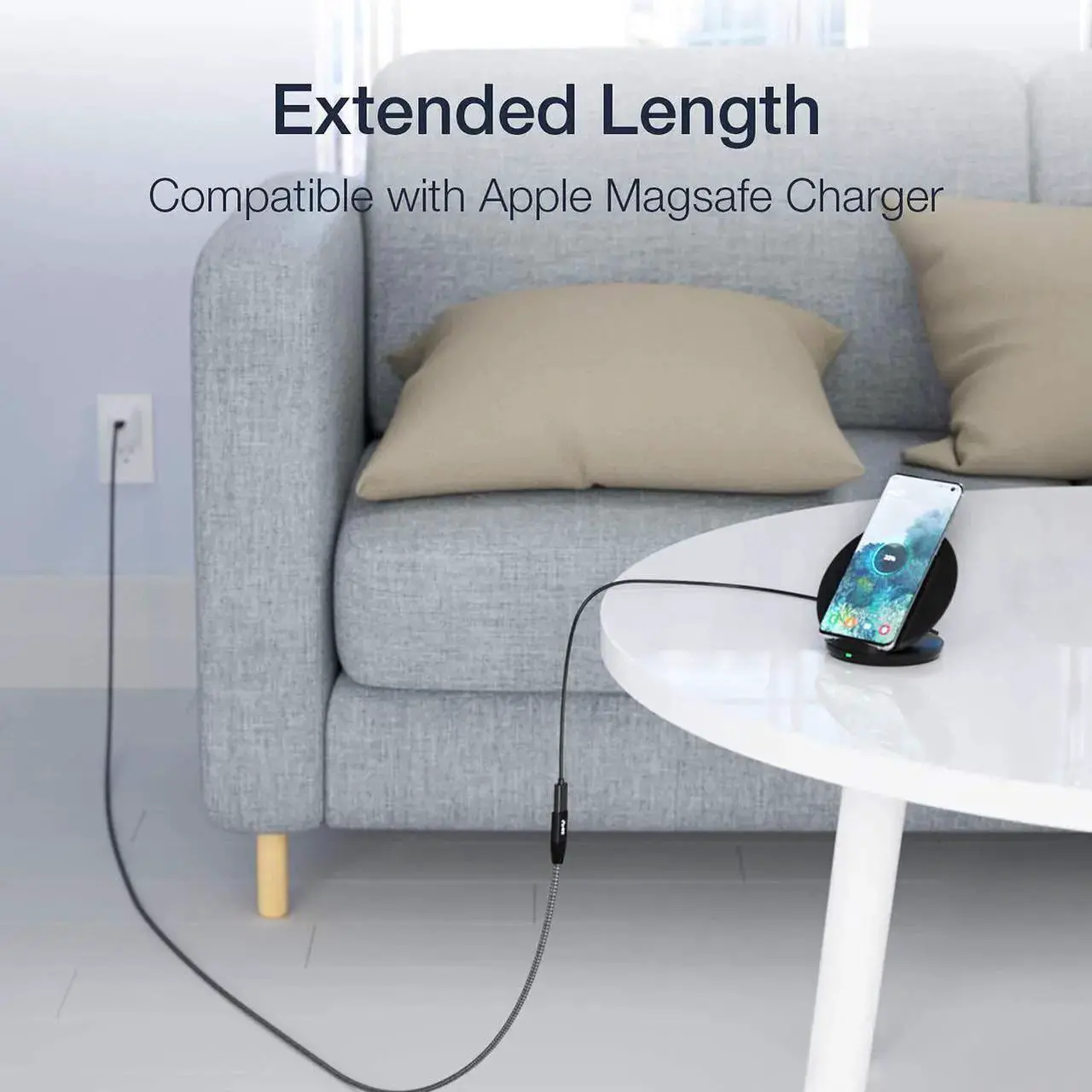 Alt view image 7 of 7 - USB C Extension Cable 2FT + 100W PD & 20Gbps USB C to USB C Cable 6.6FT