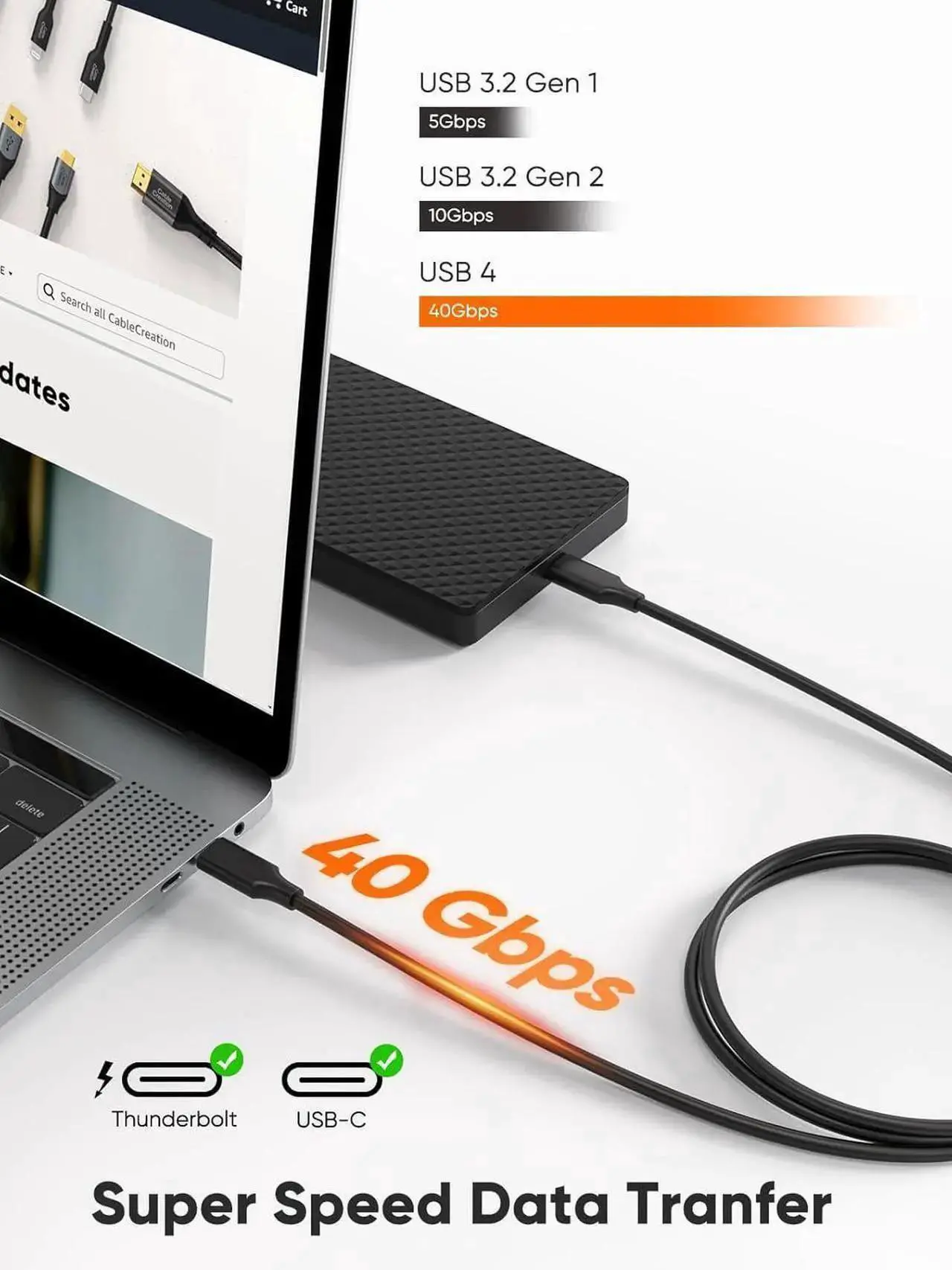 Alt view image 3 of 7 - USB C to DisplayPort 1.2 Cable 6FT [4K@60Hz, 2K@165Hz, 2K@144Hz] USB Type C to DP Cord Thunderbolt 3/4 Compatible for iPhone 16 15 Pro Max MacBook Pro/Air iMac iPad XPS Galaxy, Aluminum