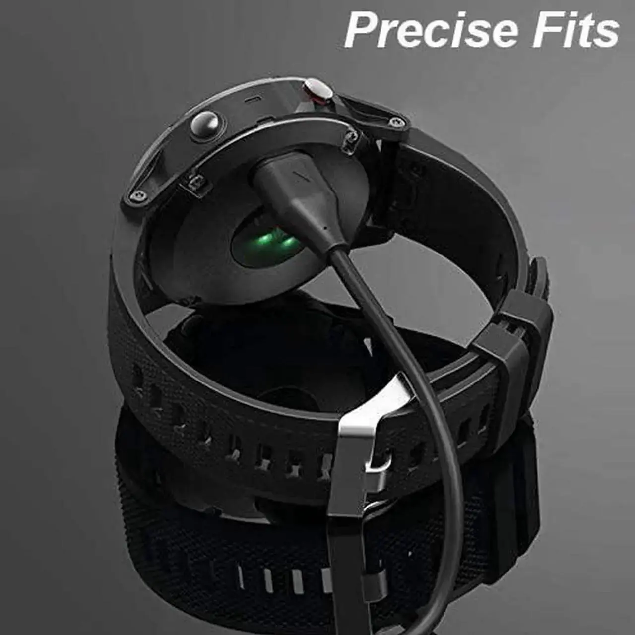 Alt view image 2 of 6 - Charger for Garmin Forerunner 45 55 245 255 265 745 945 955 965, Approach S10 S12 S40 S42 S60 S70, Vivoactive 3 4 4S, Instinct Venu 2 2S Plus Fenix 8 7 7S 7X 6 5 Charging Cable [2Pack, 3.3ft]