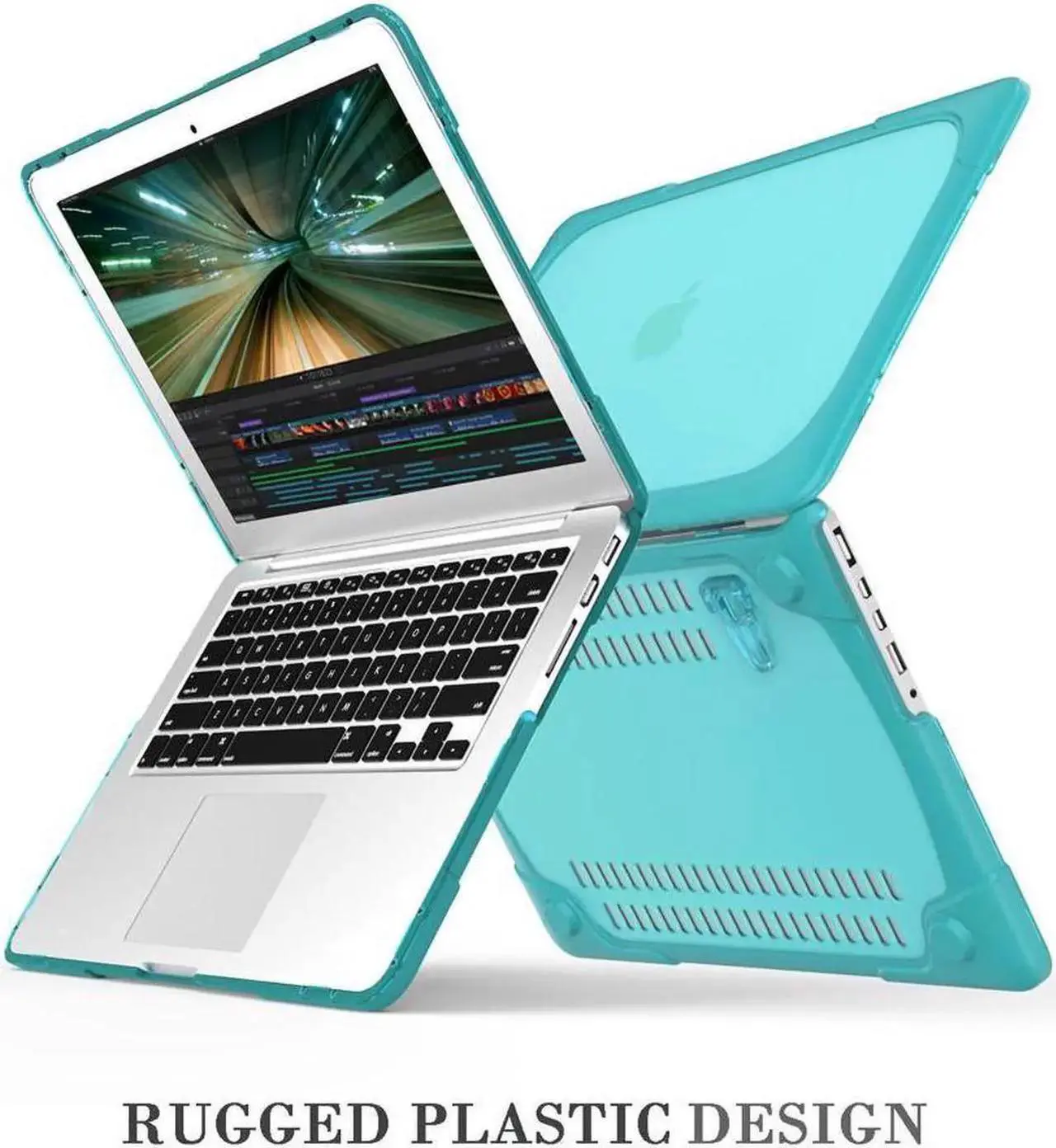 Alt view image 5 of 7 - for MacBook Pro 15 inch with Retina Dispaly Model A1398 2012-2015 Release, Keyboard Cover Heavy Duty Plastic Hard Shell Case with Fold Kickstand, Keyboard Cover Blue