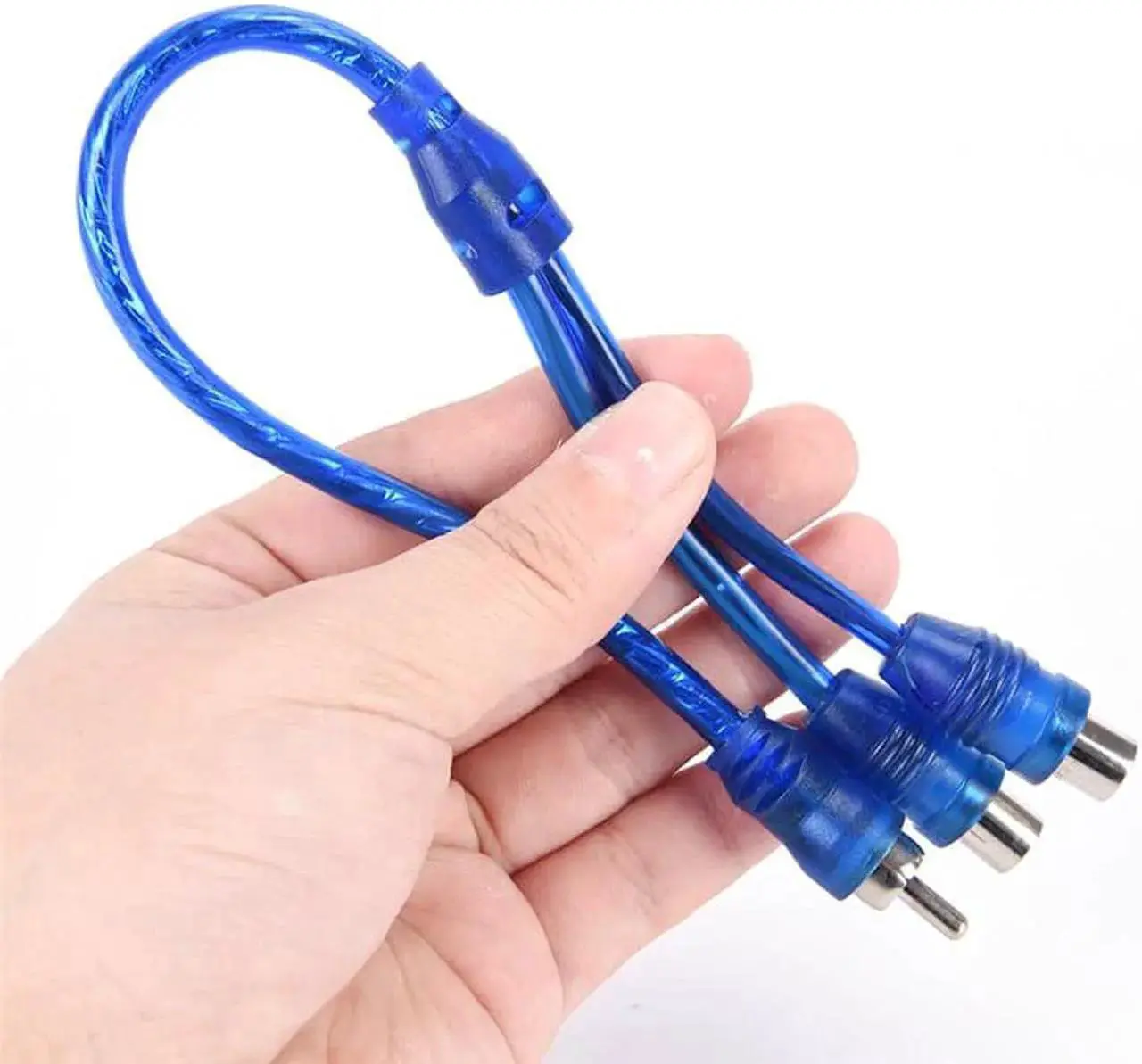 Alt view image 2 of 4 - 1Pcs Fashion 1 Male to 2 Female Splitter Cable Rca Audio Cable "Y" Adapter Splitter 1 Male To 2 Female Audio Line Plug