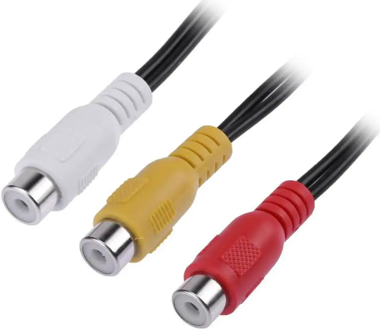 Alt view image 2 of 6 - 1Pcs 25cm 3 RCA Female to 6 RCA Male Plug Audio Video Adapter Cable AV Adapter Splitter Cables Cord Wire Line for TV DVD