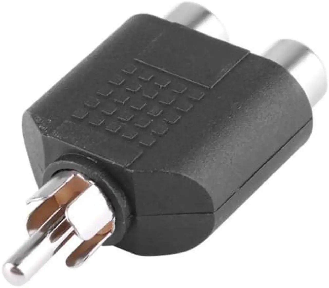 Alt view image 4 of 6 - 2Pcs RCA Y Splitter AV Audio Video Cables Plug Converter 1 Male to 2 Female Cable Adapters Connectors Adapter
