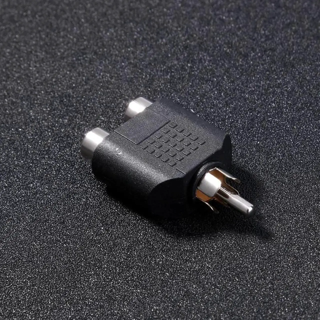 Alt view image 3 of 6 - 2Pcs RCA Y Splitter AV Audio Video Cables Plug Converter 1 Male to 2 Female Cable Adapters Connectors Adapter