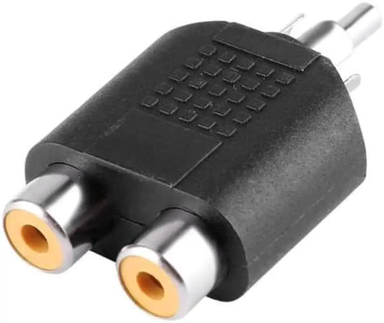 Alt view image 5 of 6 - 2Pcs RCA Y Splitter AV Audio Video Cables Plug Converter 1 Male to 2 Female Cable Adapters Connectors Adapter