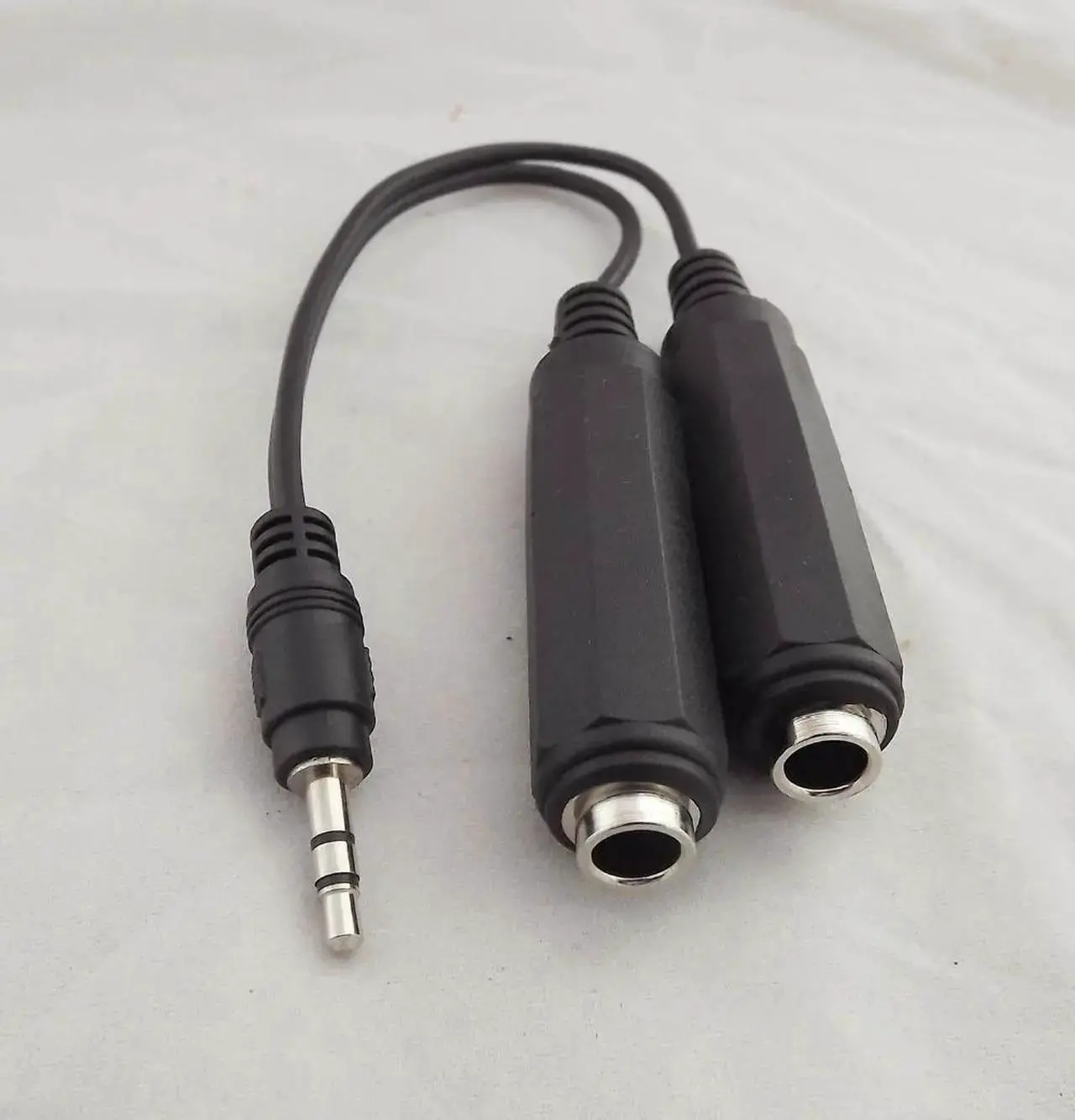 Alt view image 5 of 5 - 1Pcs 3.5mm Male Plug Stereo To Dual 6.35mm Female Audio Splitter Adapter Cable 20cm