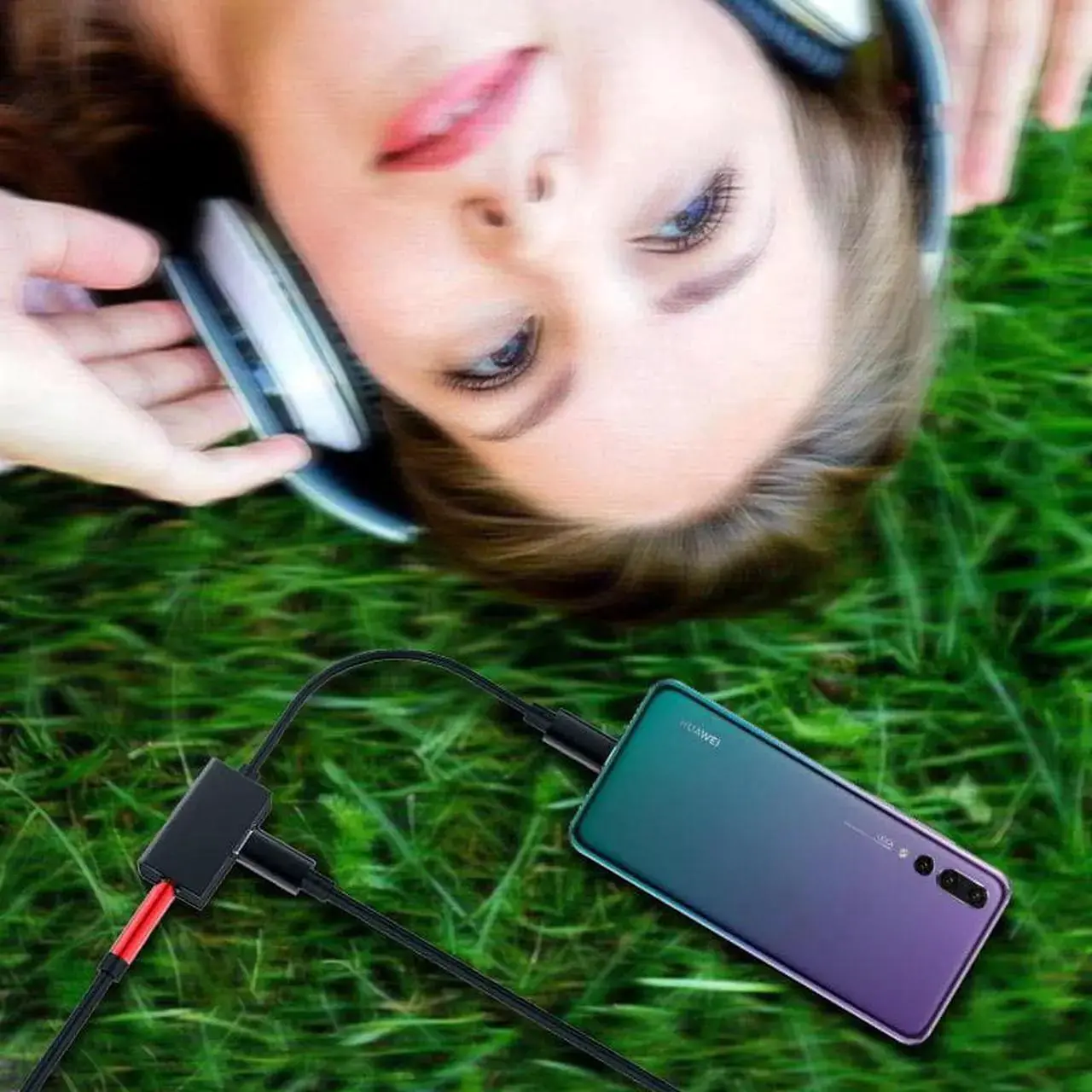 Alt view image 4 of 6 - 1Pcs Type C AUX Cable Adapter Type C to 3.5mm jack Audio Splitter USB C Earphone Adapter for Xiaomi Samsung Huawei P20 pro