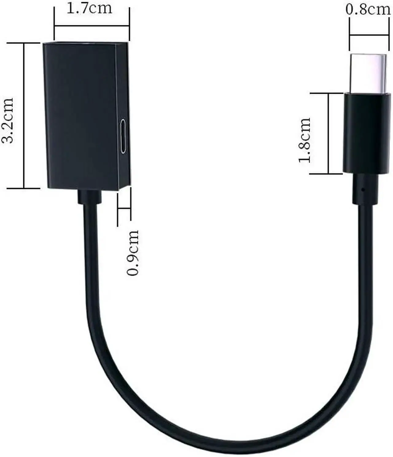 Alt view image 5 of 6 - 1Pcs Type C AUX Cable Adapter Type C to 3.5mm jack Audio Splitter USB C Earphone Adapter for Xiaomi Samsung Huawei P20 pro
