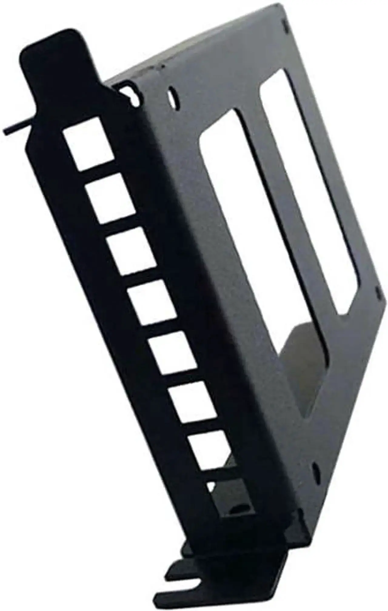 Alt view image 6 of 7 - Metal PCI Slot 2.5inch IDE/SATA/SSD/HDD Mounting Bracket Rear Panel Mount Bracket Hard Drive Adapter Tray Caddy with Sata Data Cable (Half w Red Cable)