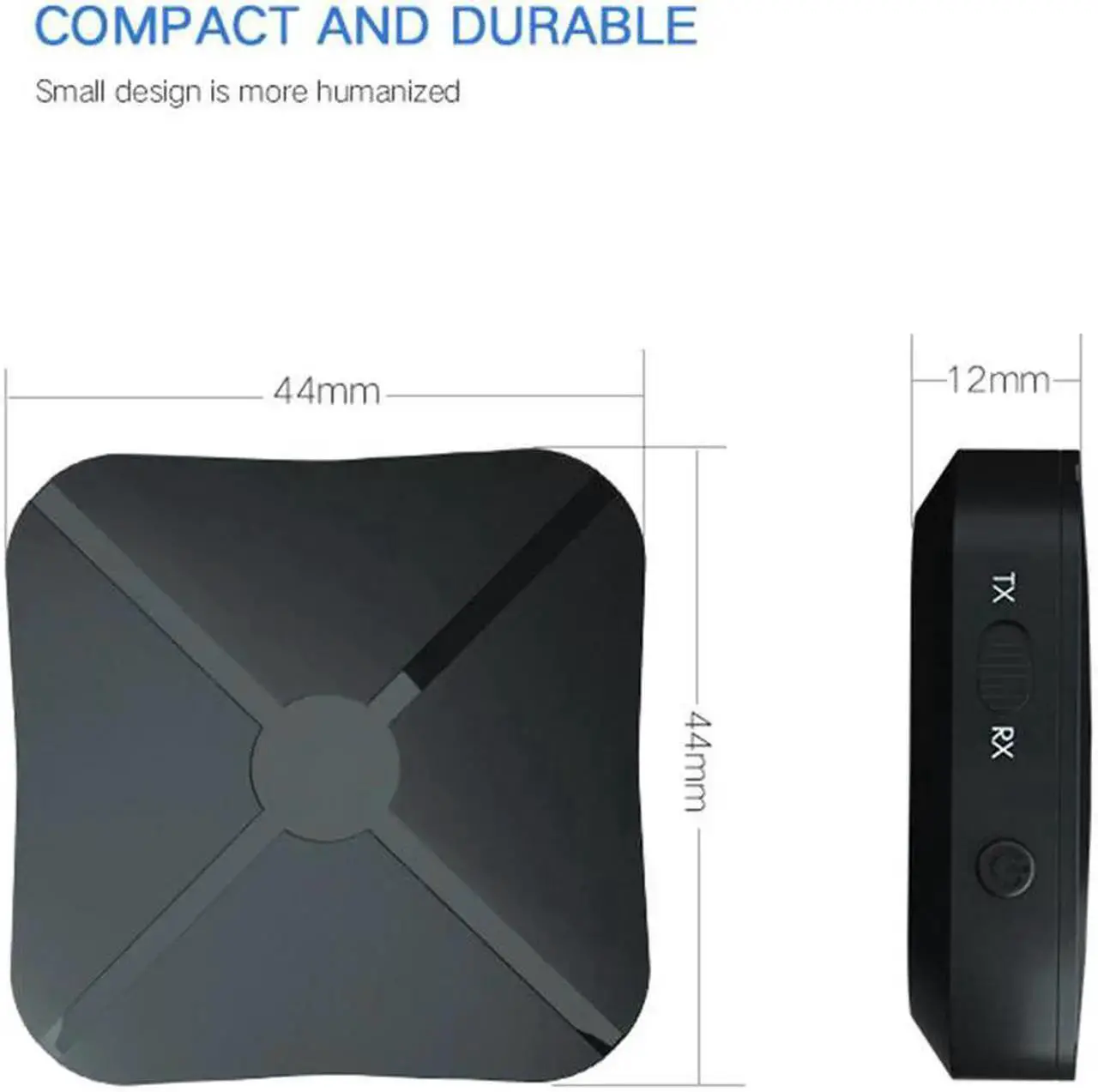 Alt view image 5 of 5 - 2 in 1 Wireless Bluetooth 4.2 Receiver Transmitter Home TV MP3 PC Wireless Adapter Audio 3.5MM AUX Stereo For Speaker TV Car PC
