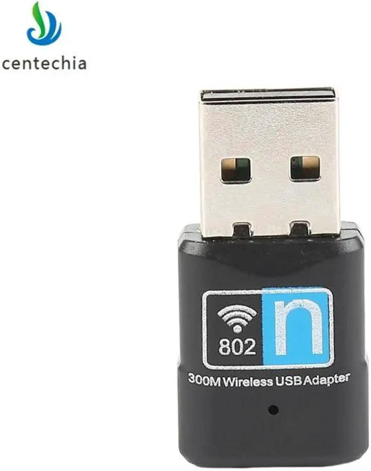 Alt view image 3 of 5 - Wireless WiFi Adapter Black USB Internet Network Card Mini Receiver 300Mbps Signal Adapter Wi-Fi Dongle Antenna Networking