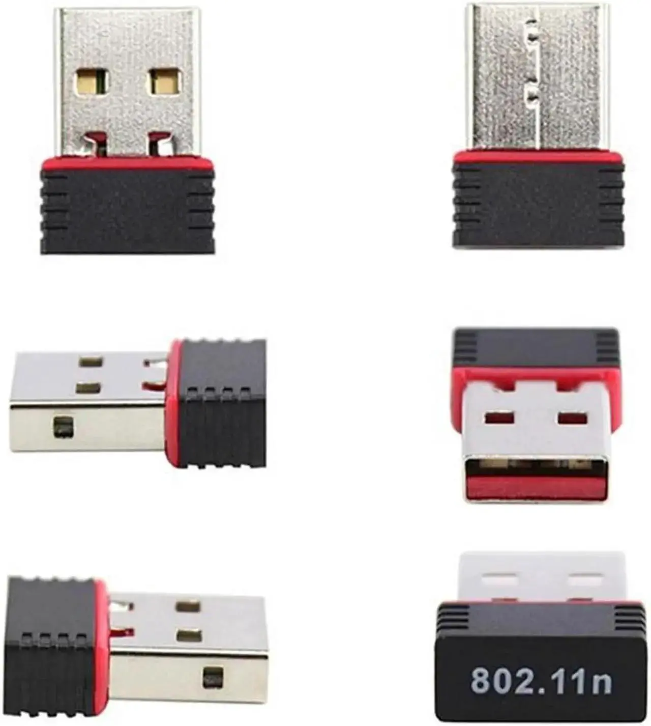 Alt view image 4 of 5 - Mini USB 2.0 Wireless WiFi Adapter 150Mbps Wi-Fi Adapter PC USB Ethernet WiFi Dongle 2.4G Network LAN Card Wi Fi Receiver