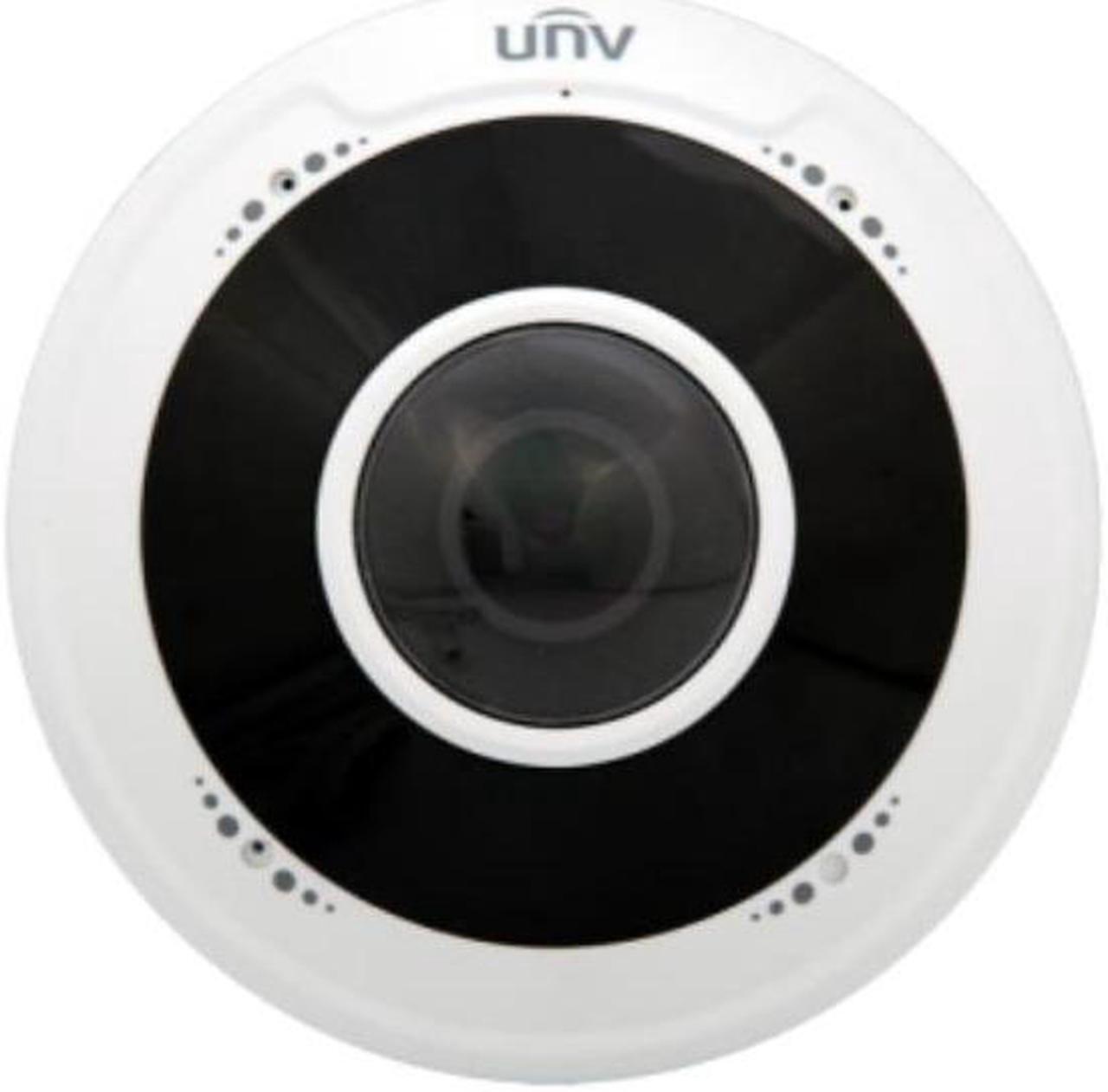 Main image of Uniview IPC815SR-DVSPF14 5MP Smart IR WDR 3D-DNR Outdoor Network Ultra 265 PoE Dome Camera with 1.4mm Lens, Metal/Plastic